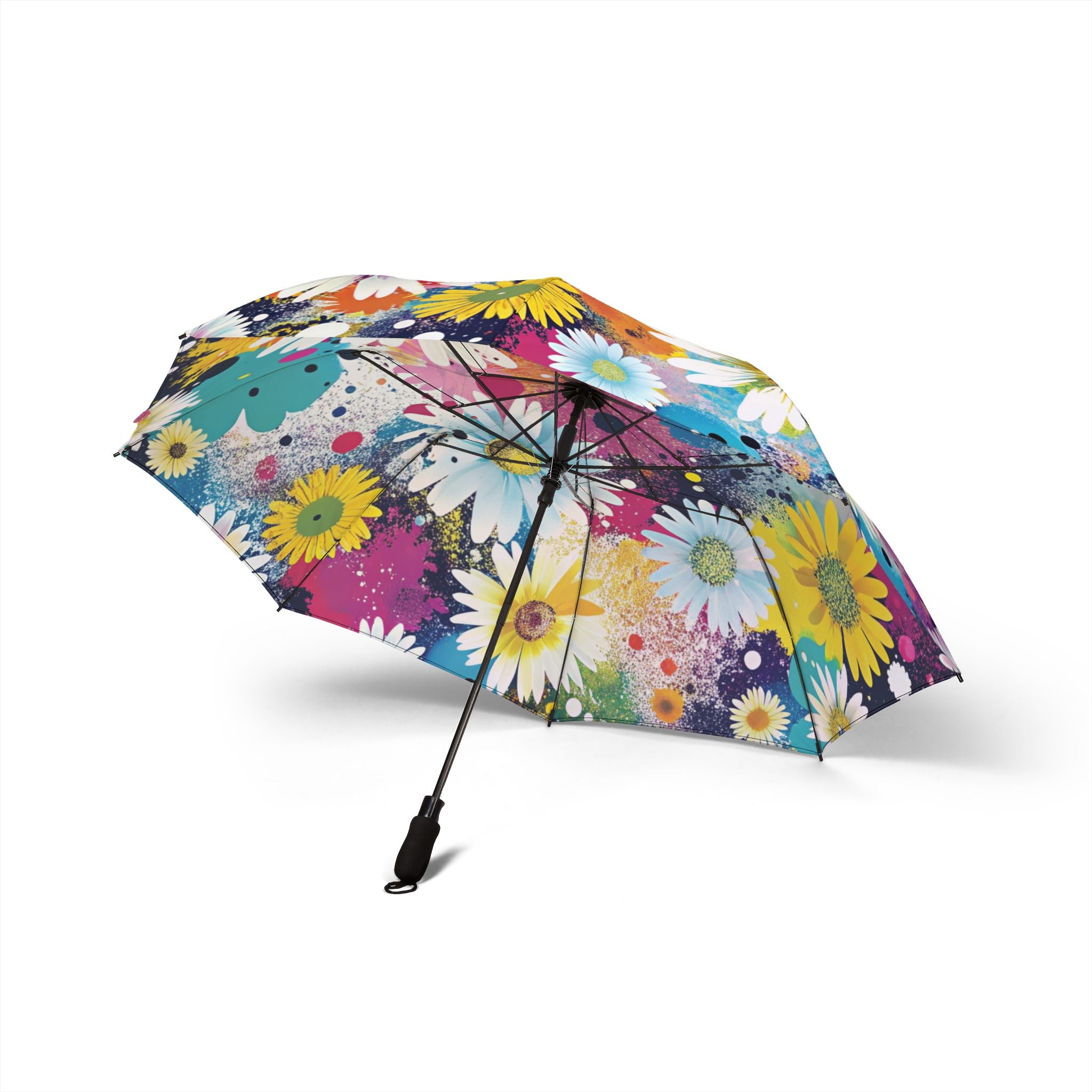 Magical Flower Explosion Multi-Color Semi-Automatic Foldable Umbrella, Artsulli - Art is Long, Life is Short, Accessories, , , , , , , 