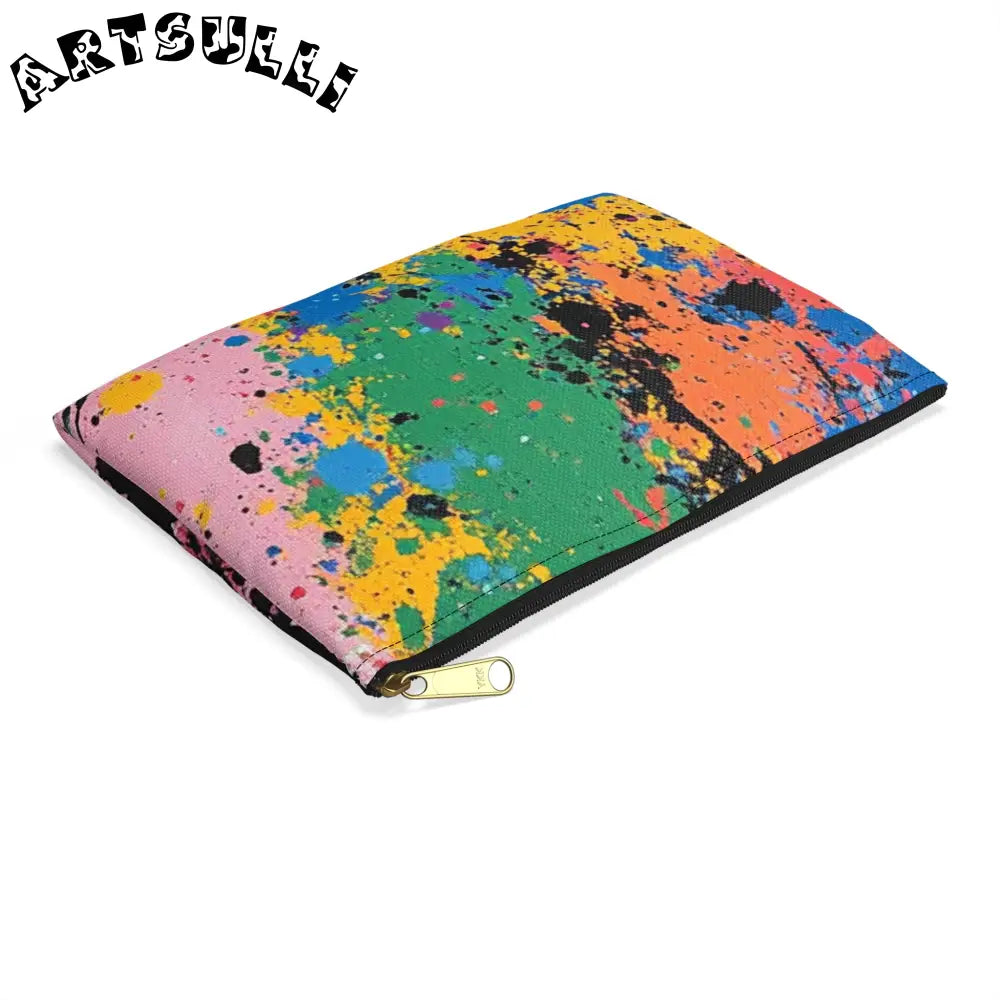 JAKKOUTTHEBXX The Colors Of Paint Splatter Accessory Pouch