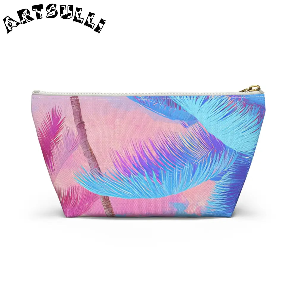 JAKKOUTTHEBXX Ethereal Pastel Palms Accessory Pouch w T-bottom