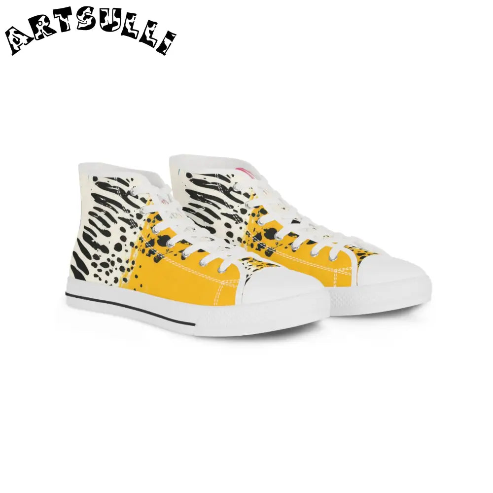 JAKKOUTTHEBXX Rae Zebra Rhapsody Men’s High Top Sneakers