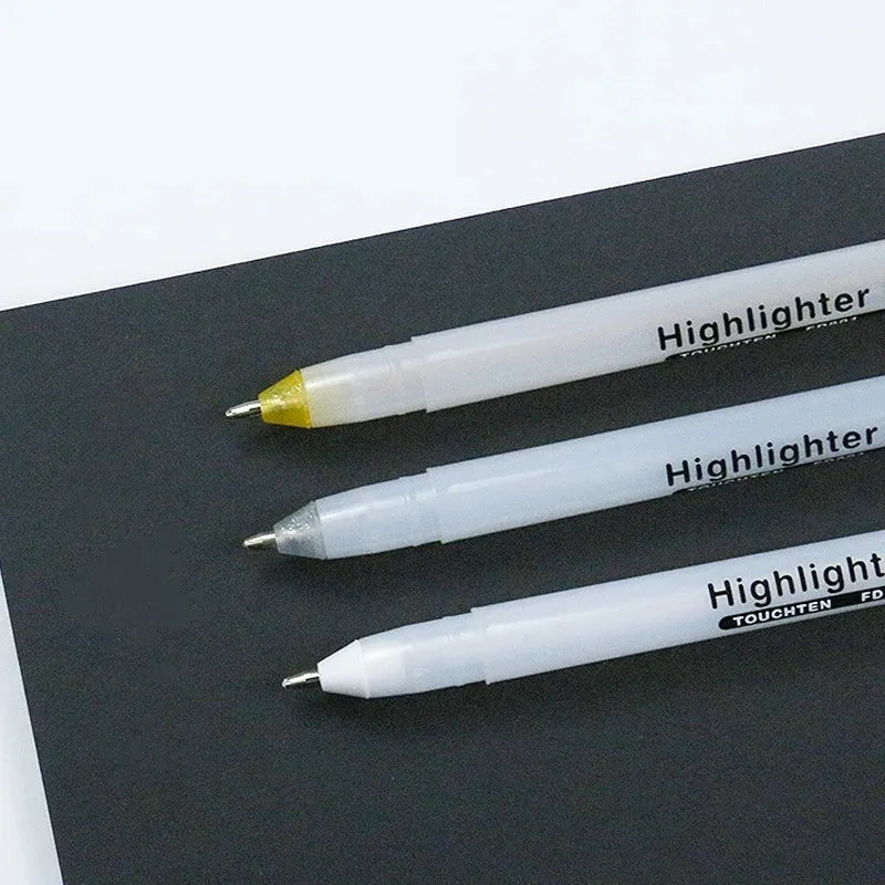 12pcs/set 0.8mm Paint Marker Permanent Marker Graffiti Metalic Marker Pens Gold Silver White Pen Writting Drawing Art Supplies