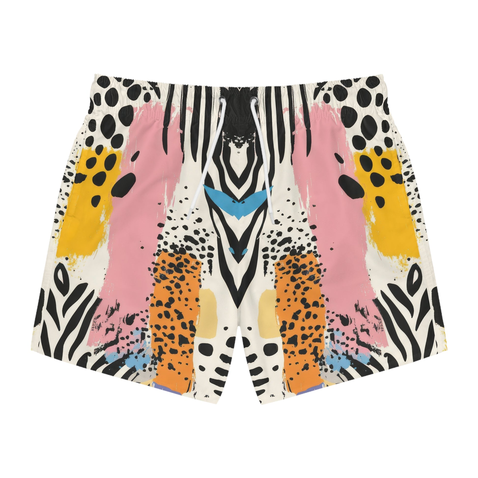Rae Zebra Rhapsody II Swim Trunks (AOP), Artsulli - Art is Long, Life is Short, All Over Prints, Size, XS, Color, Seam thread color automatically matched to design, , , 52604935209631480169