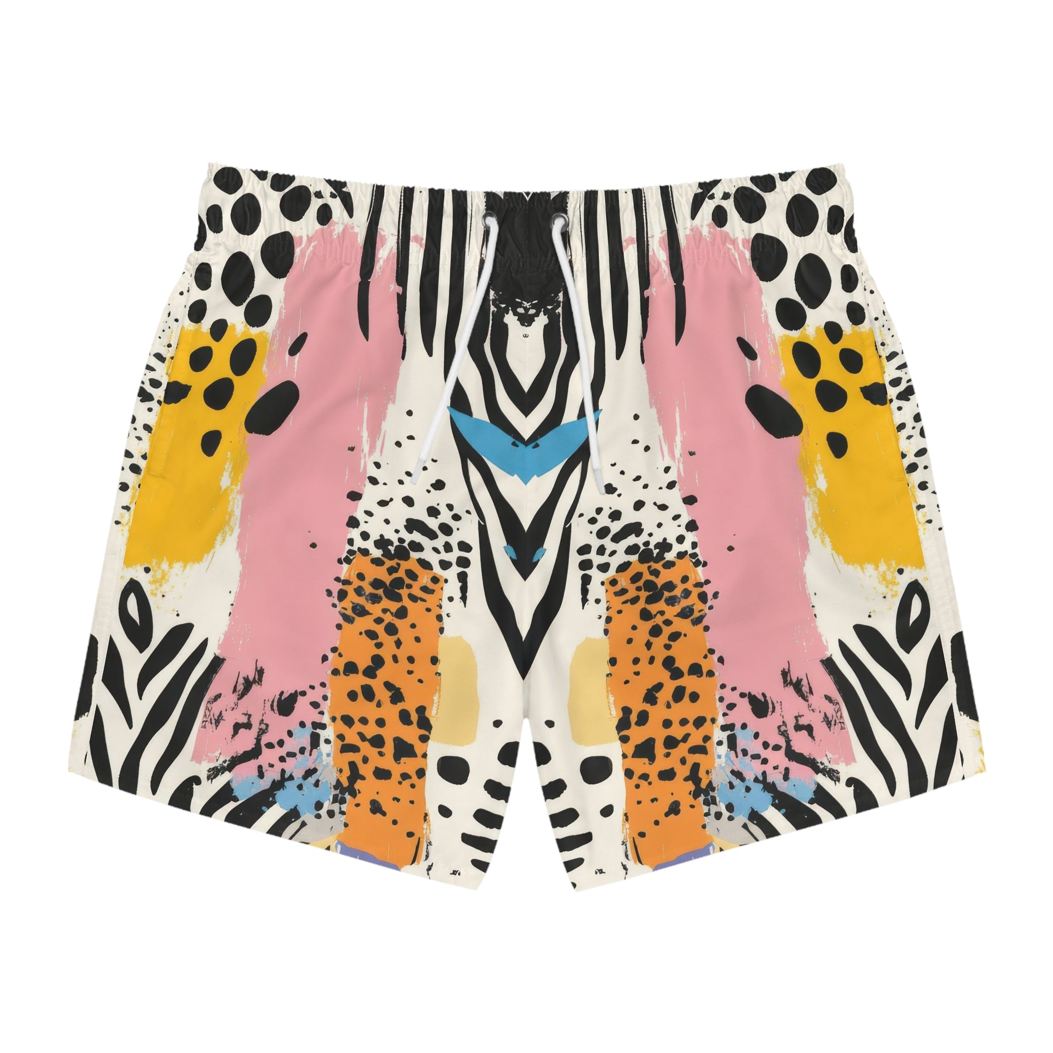 Rae Zebra Rhapsody II Swim Trunks (AOP), Artsulli - Art is Long, Life is Short, All Over Prints, Size, XS, Color, Seam thread color automatically matched to design, , , 52604935209631480169