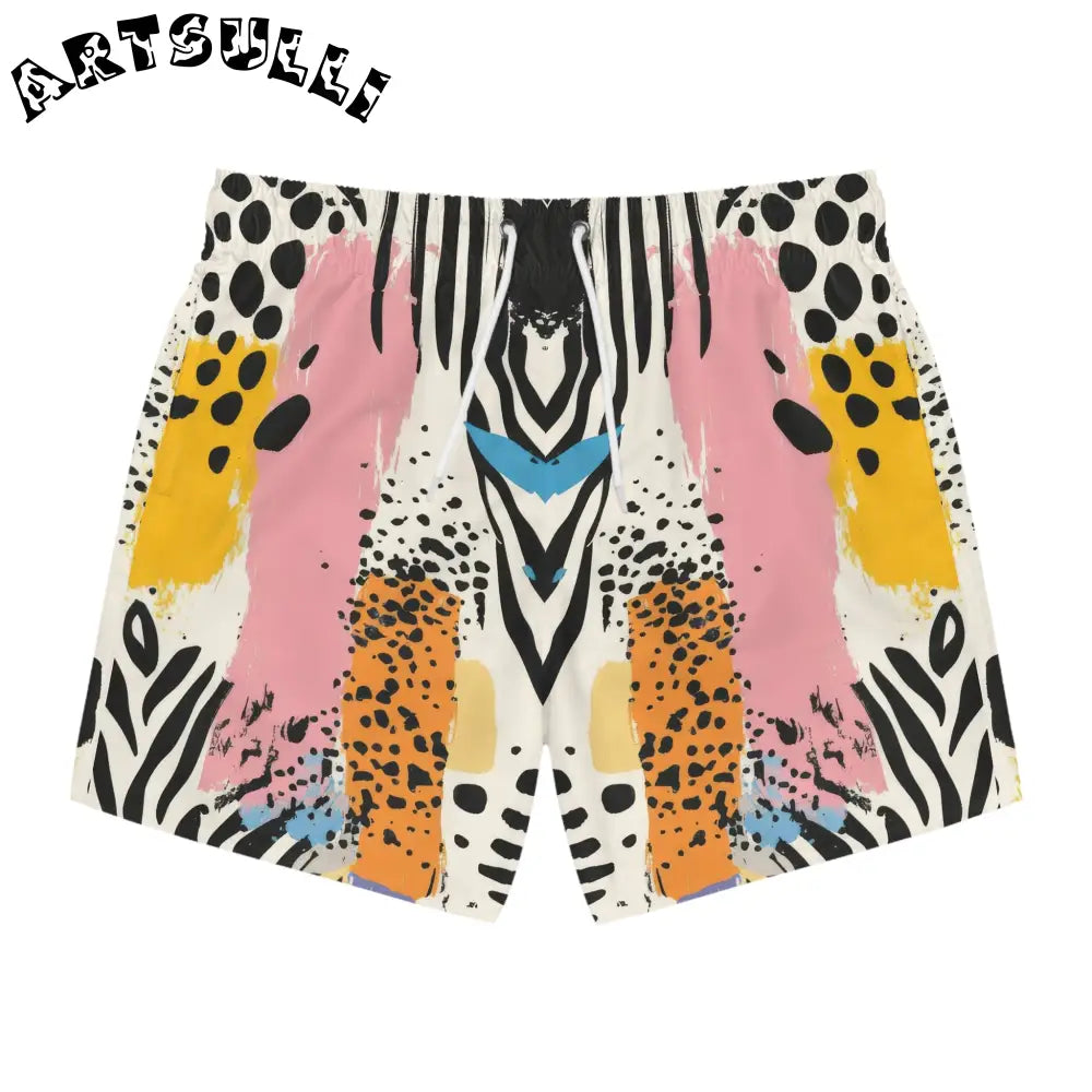 JAKKOUTTHEBXX Rae Zebra Rhapsody II Swim Trunks (AOP) JAKKOUTTHEBXX