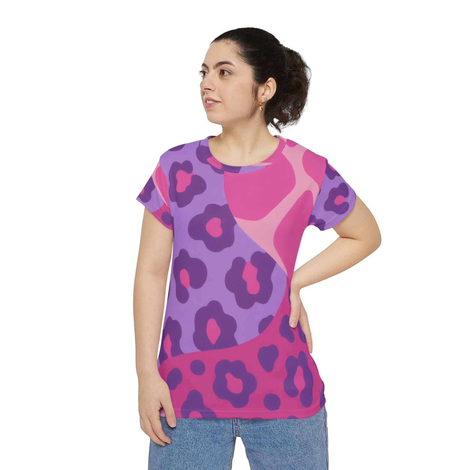 Women's Short Sleeve Shirt (AOP), Artsulli - Art is Long, Life is Short, All Over Prints, , , , , , , 