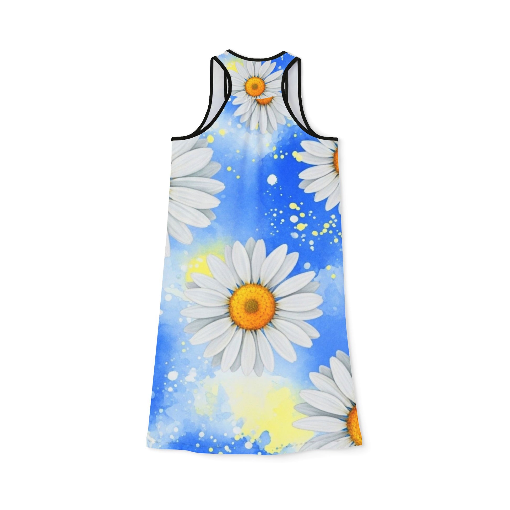 Daisies Women's Racerback Dress (AOP), Artsulli - Art is Long, Life is Short, Tank Top, , , , , , , 