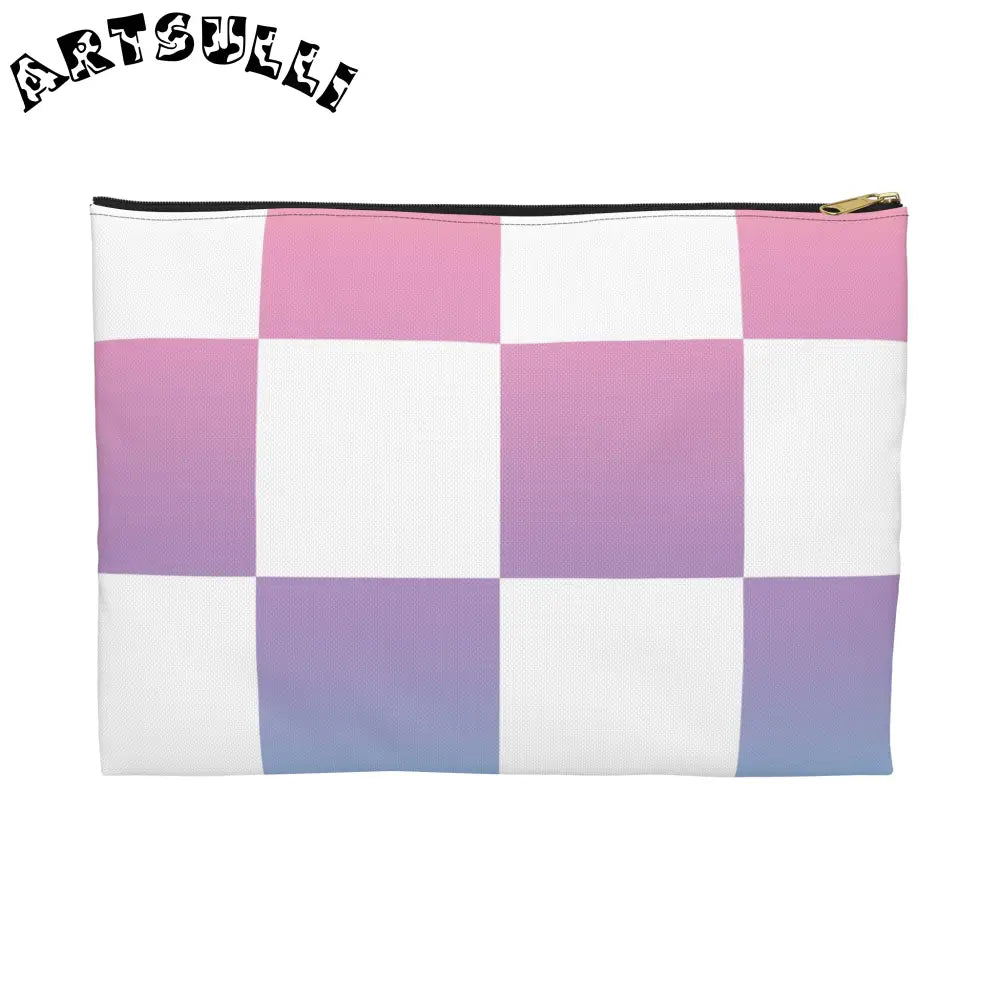 JAKKOUTTHEBXX Vaporwave Check Accessory Pouch JAKKOUTTHEBXX Artsulli