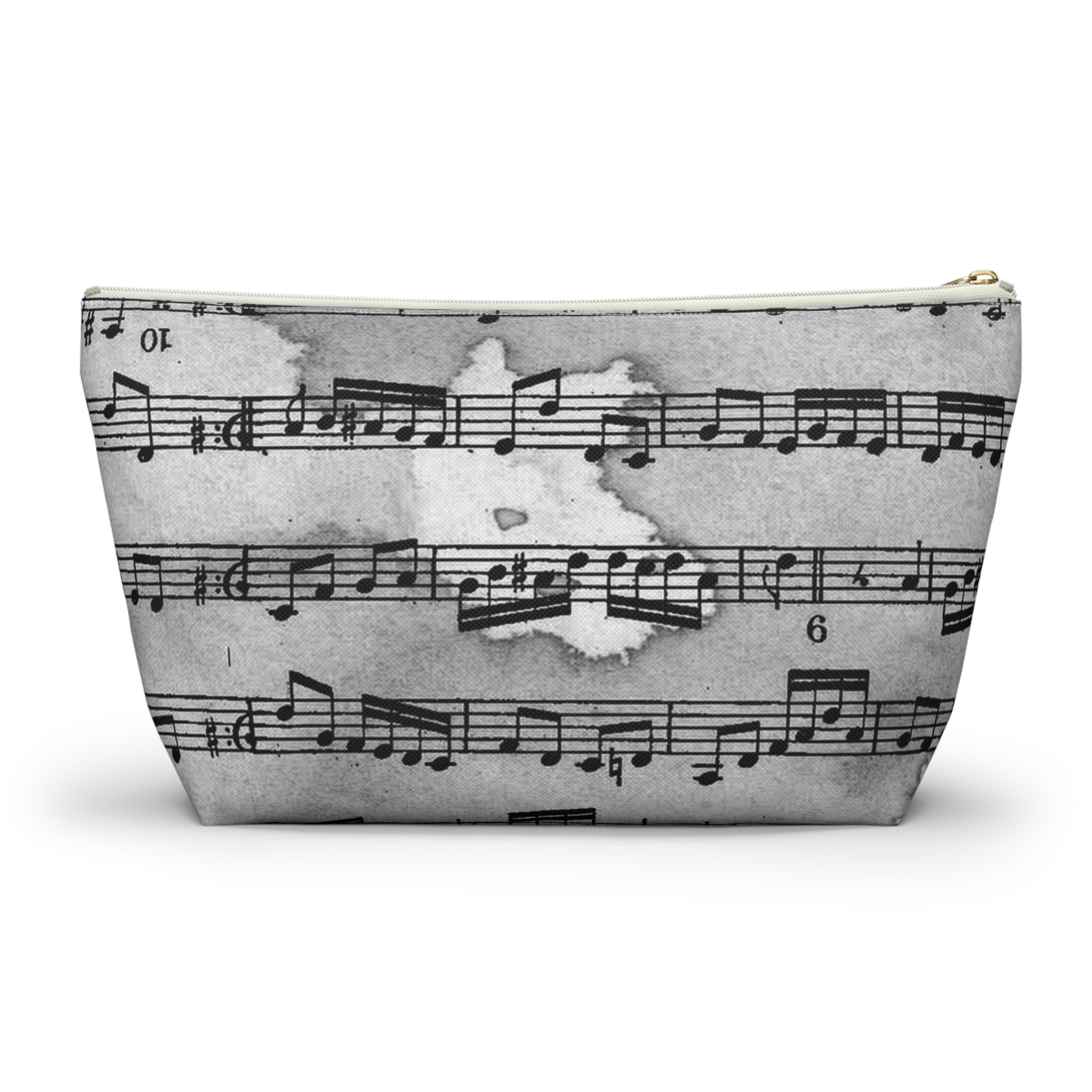 Drip Spill Type Beat Sheet Music Black Accessory Pouch w T-bottom, Artsulli - Art is Long, Life is Short, Bags, , , , , , , 