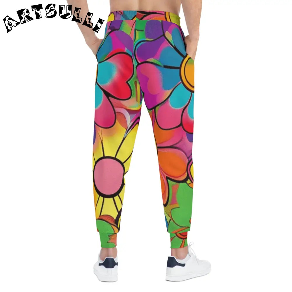 JAKKOUTTHEBXX Chromatic Daisy Dream Athletic Joggers (AOP)