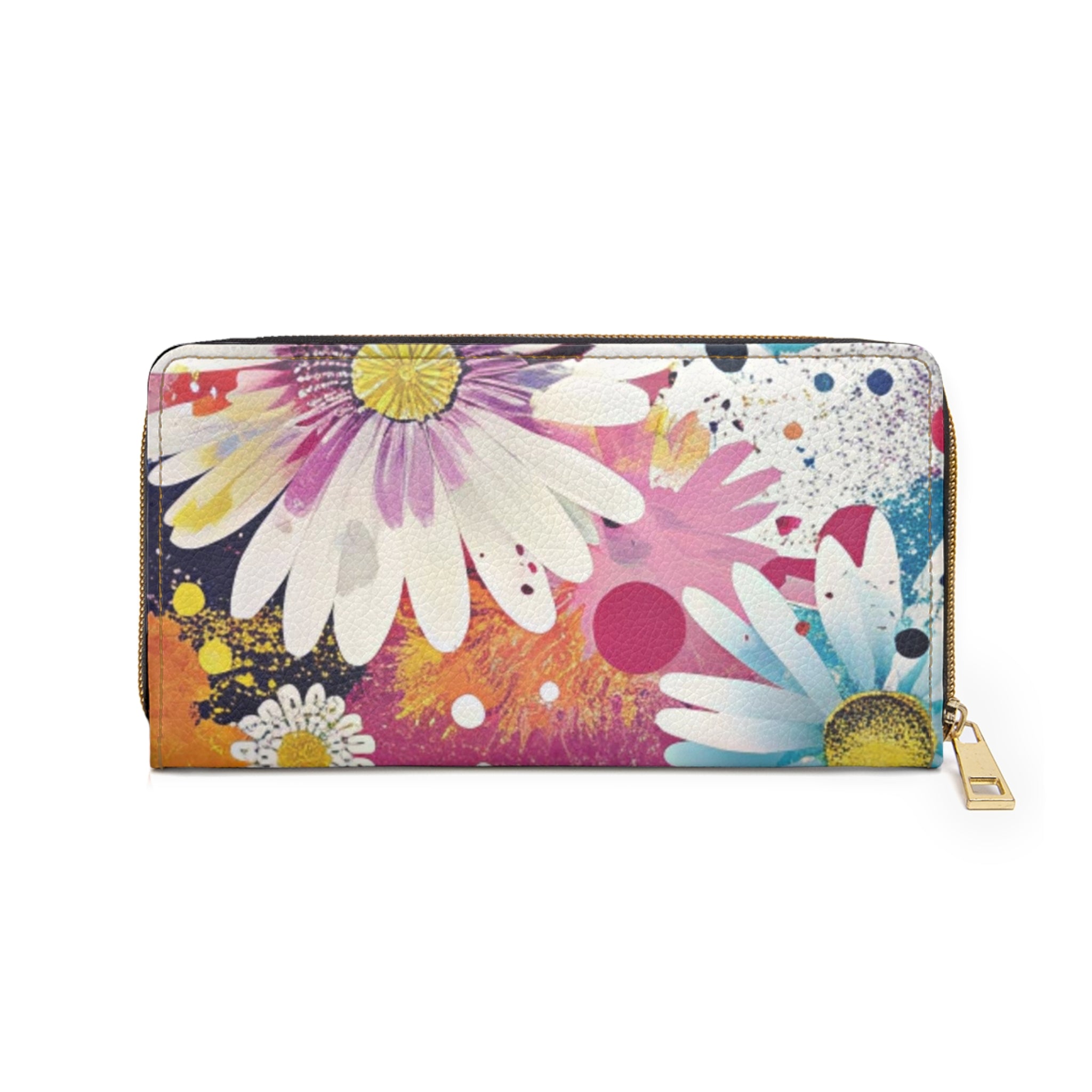 Magical Flower Explosion Multi-Color Zipper Wallet, Artsulli - Art is Long, Life is Short, Accessories, , , , , , , 
