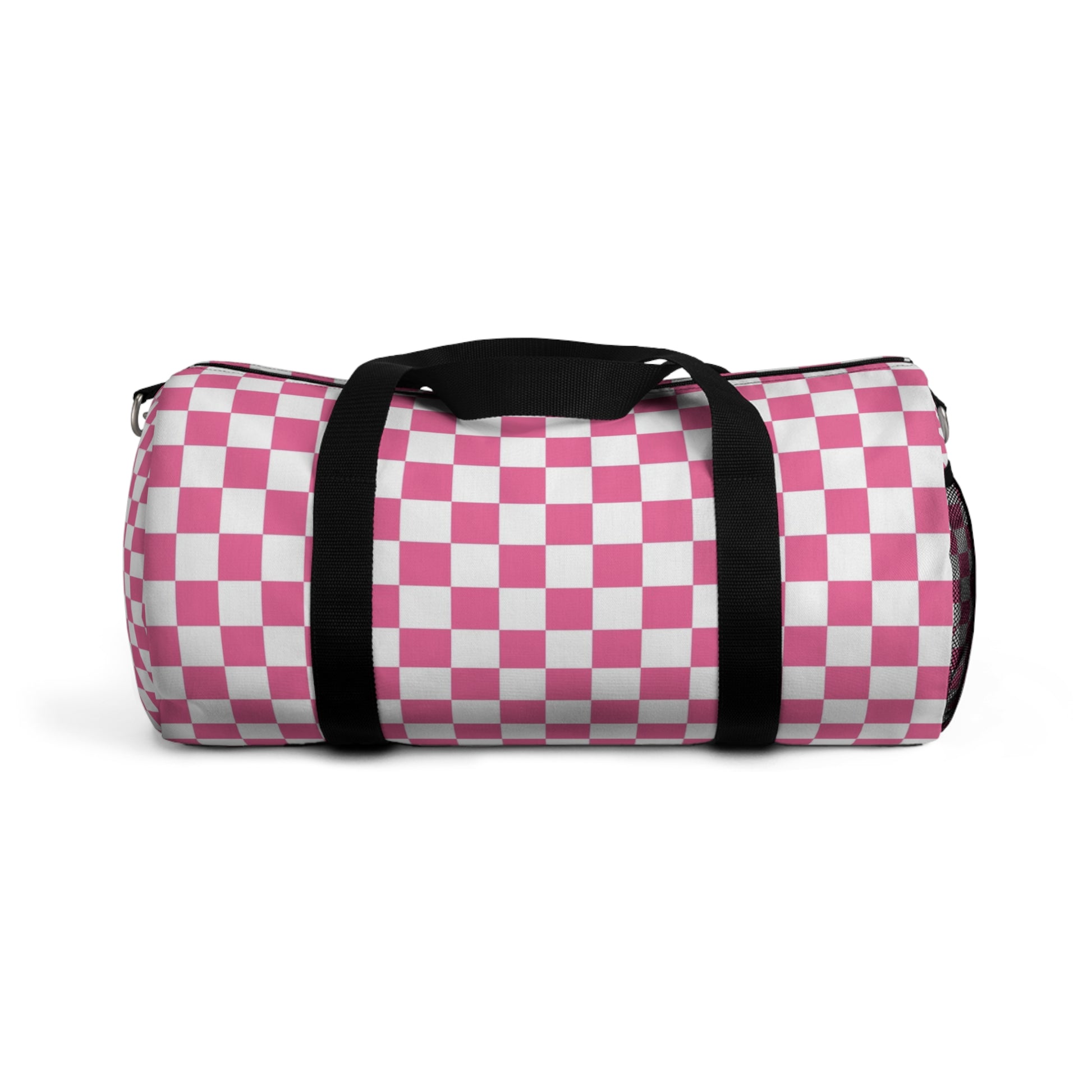 Yuyushiki Pink Check Duffel Bag, Artsulli - Art is Long, Life is Short, Bags, Size, Small, , , , , 15329347517761426225