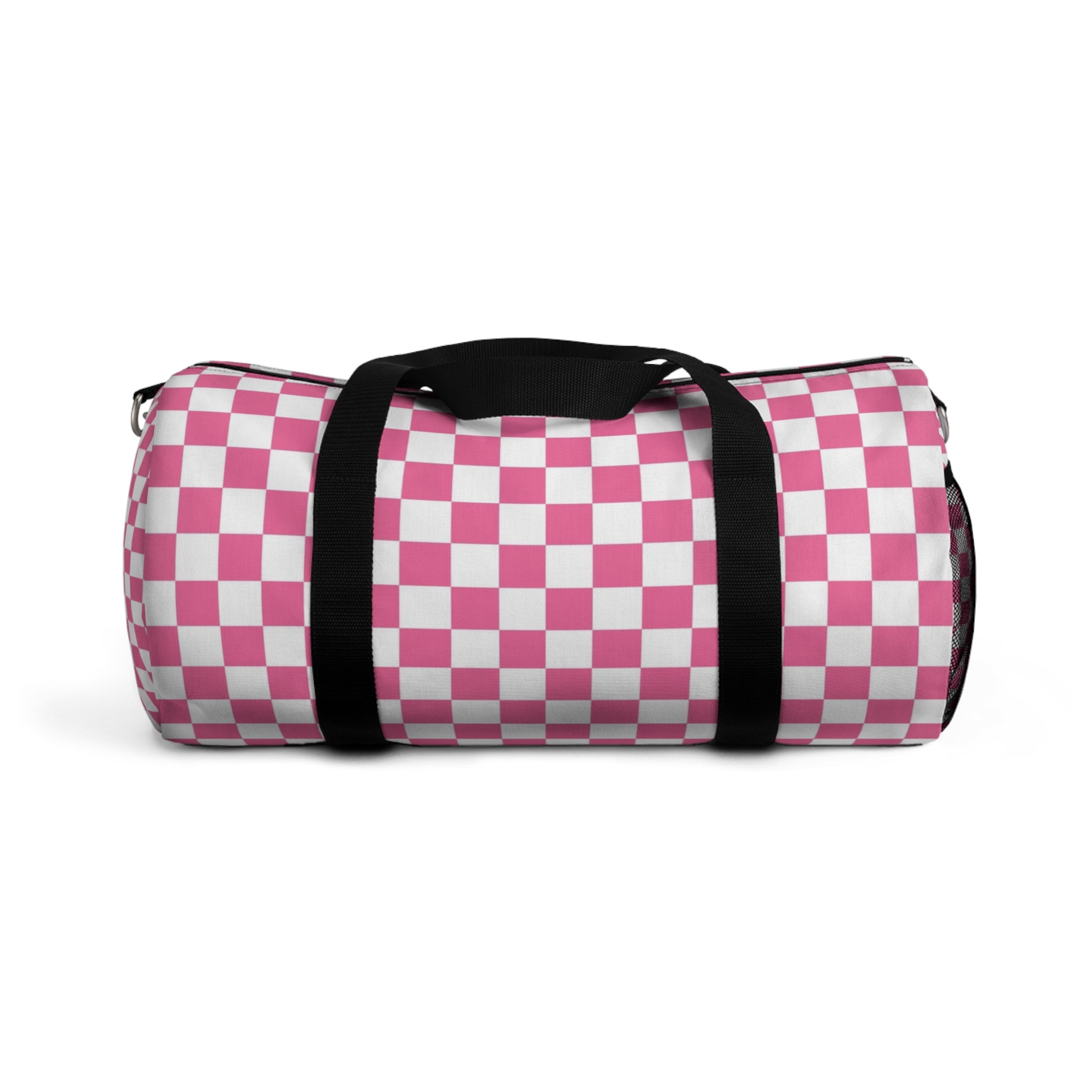 Yuyushiki Pink Check Duffel Bag, Artsulli - Art is Long, Life is Short, Bags, Size, Small, , , , , 15329347517761426225