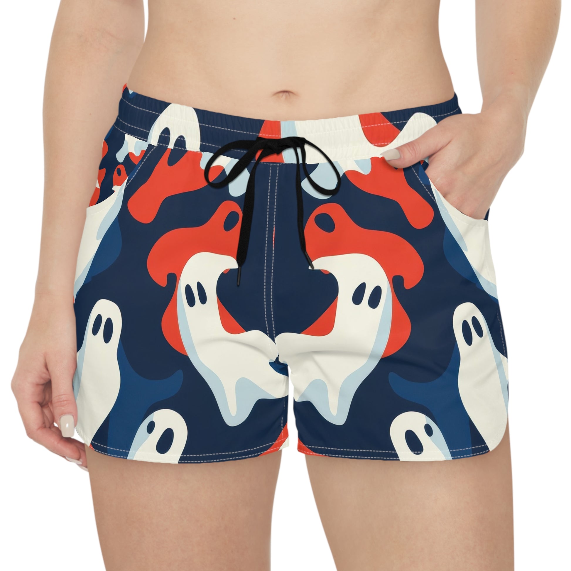 Camo Ghosts Women's Casual Shorts (AOP), Artsulli - Art is Long, Life is Short, All Over Prints, , , , , , , 