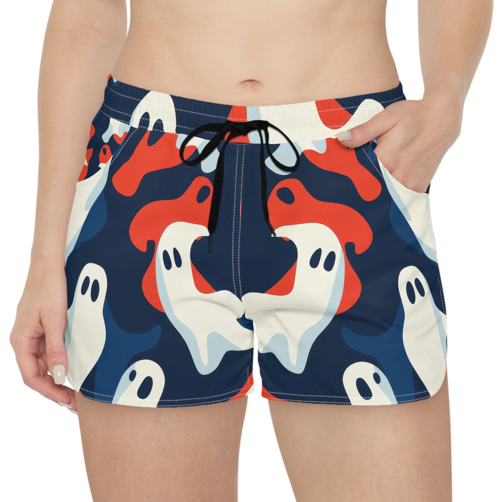 Camo Ghosts Women's Casual Shorts (AOP), Artsulli - Art is Long, Life is Short, All Over Prints, , , , , , , 