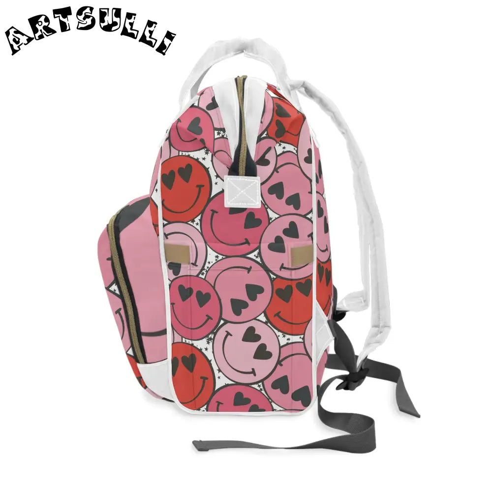 JAKKOUTTHEBXX Smiley Face x Heart Eyes Pink and Red Multifunctional