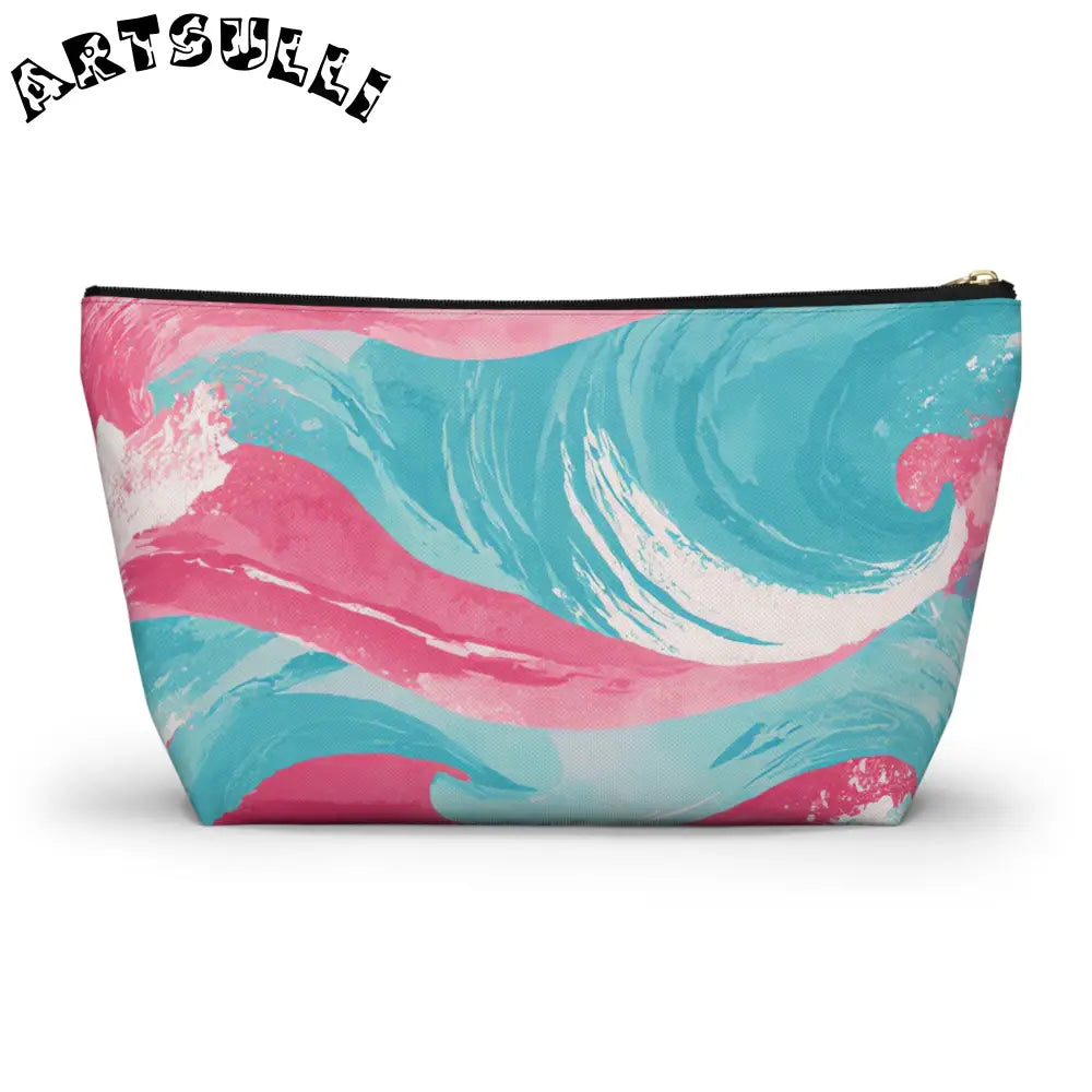 JAKKOUTTHEBXX The Great Pastelwave Pink and Blue Accessory Pouch w