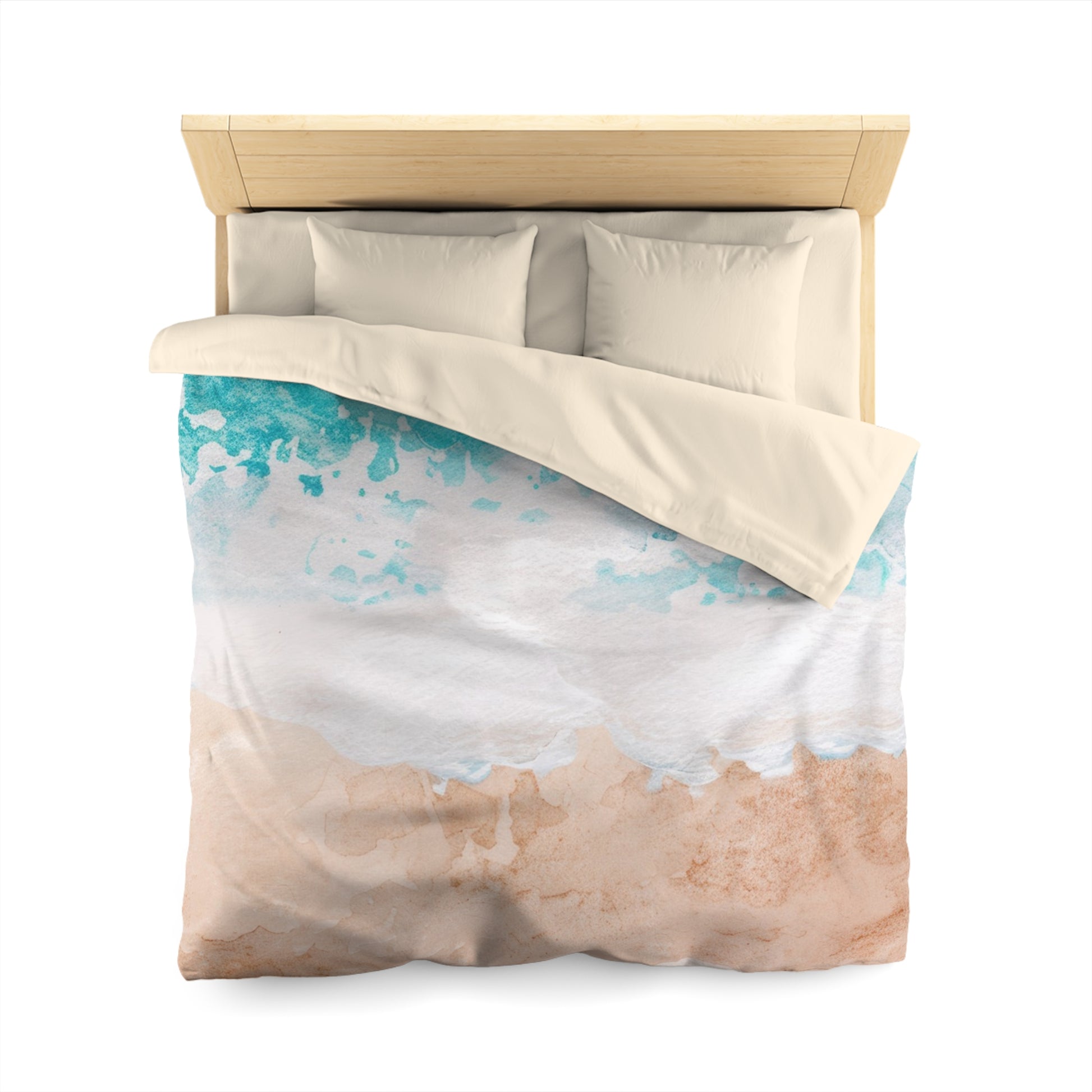 Seashore Microfiber Duvet Cover, Artsulli - Art is Long, Life is Short, Home Decor, , , , , , , 