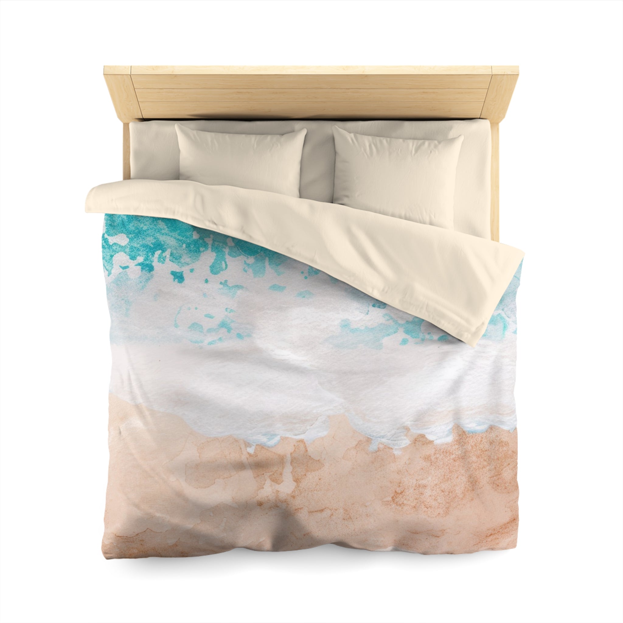 Seashore Microfiber Duvet Cover, Artsulli - Art is Long, Life is Short, Home Decor, , , , , , , 