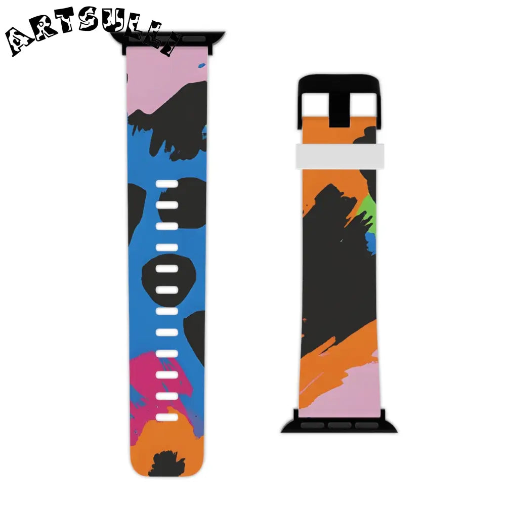 JAKKOUTTHEBXX Wild Brush Strokes x Animal Print Multi-Color Watch