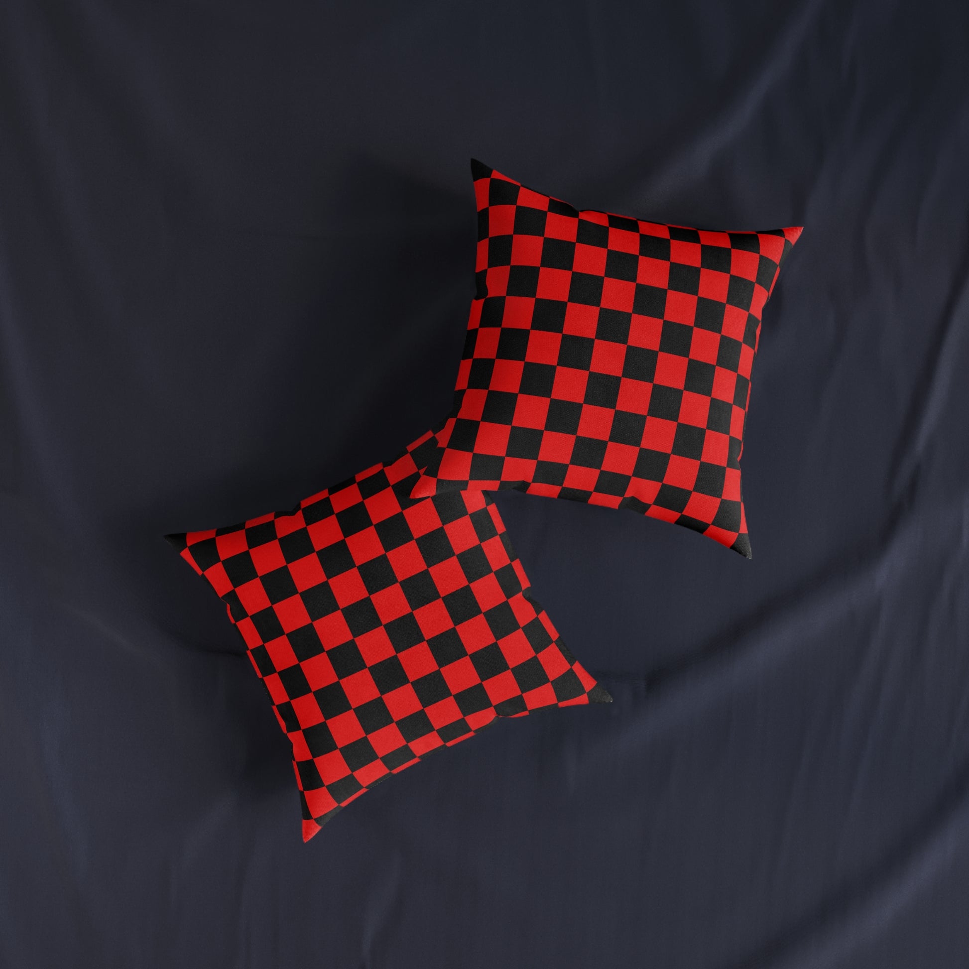Checkerboard Red and Black Square Pillow, Artsulli - Art is Long, Life is Short, Home Decor, , , , , , , 