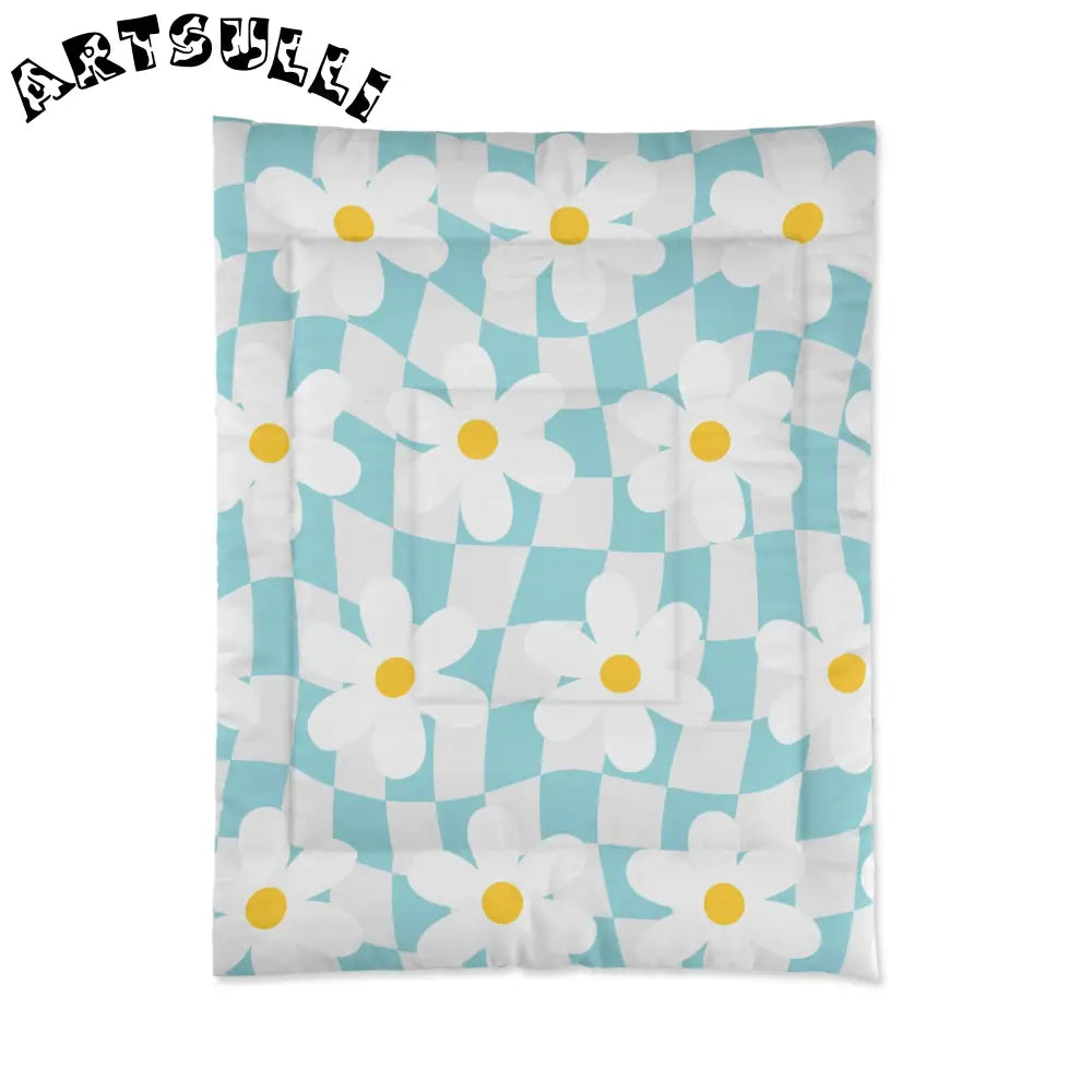 JAKKOUTTHEBXX Trippy Check Garden Comforter JAKKOUTTHEBXX Artsulli