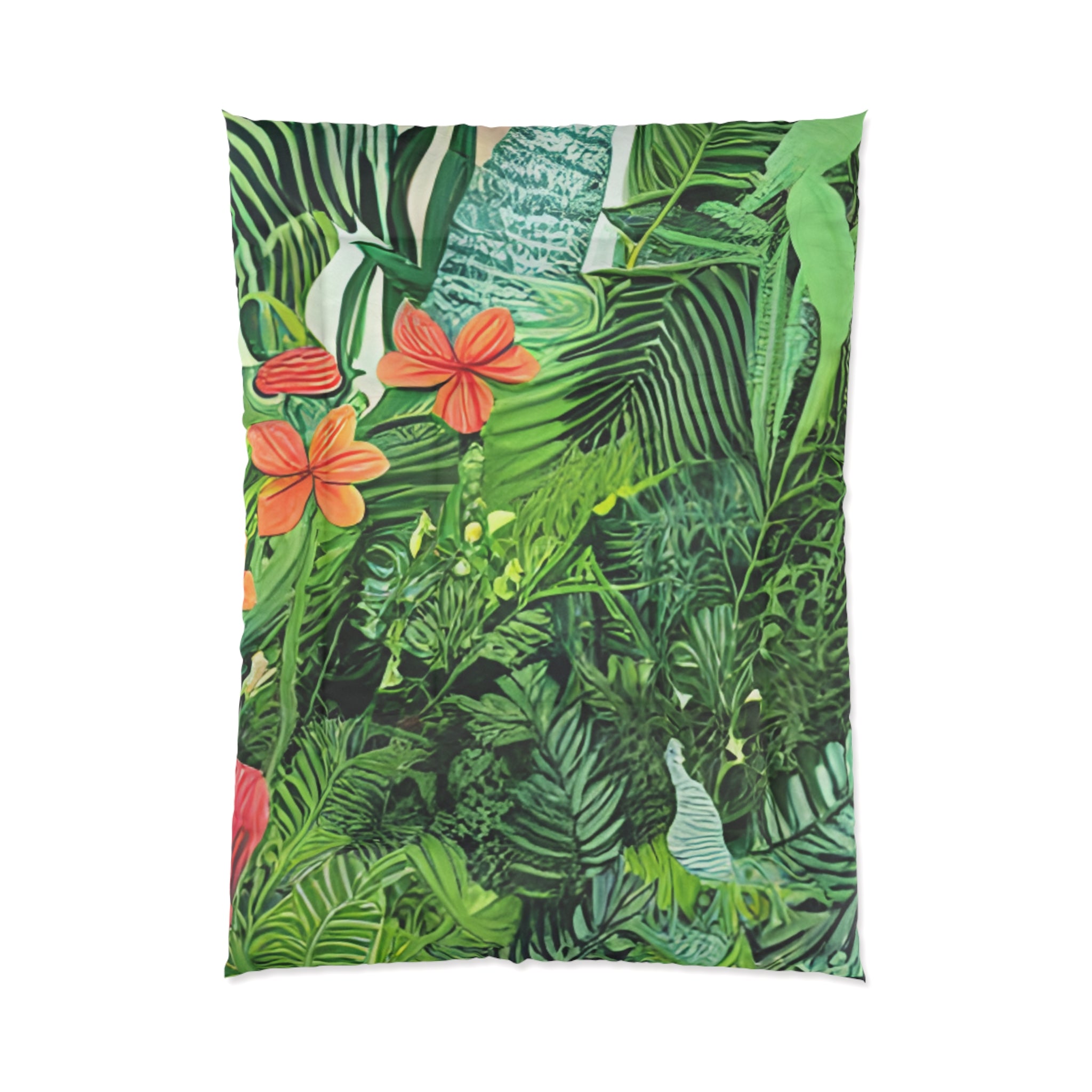 Jungle Zebra Art Comforter, Artsulli - Art is Long, Life is Short, Home Decor, Size, 68" × 92", , , , , 62184303774935