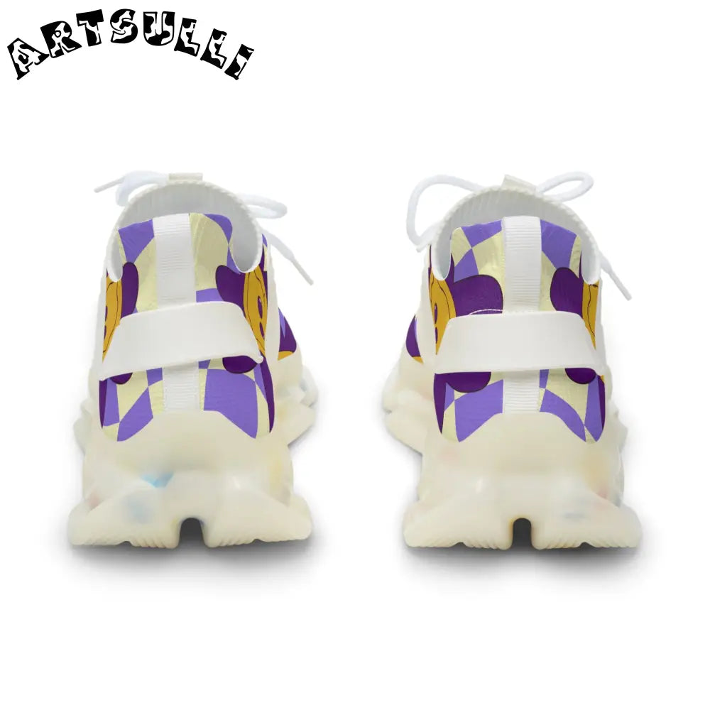 JAKKOUTTHEBXX Trippy Flower Power Motifs Men’s Mesh Sneakers