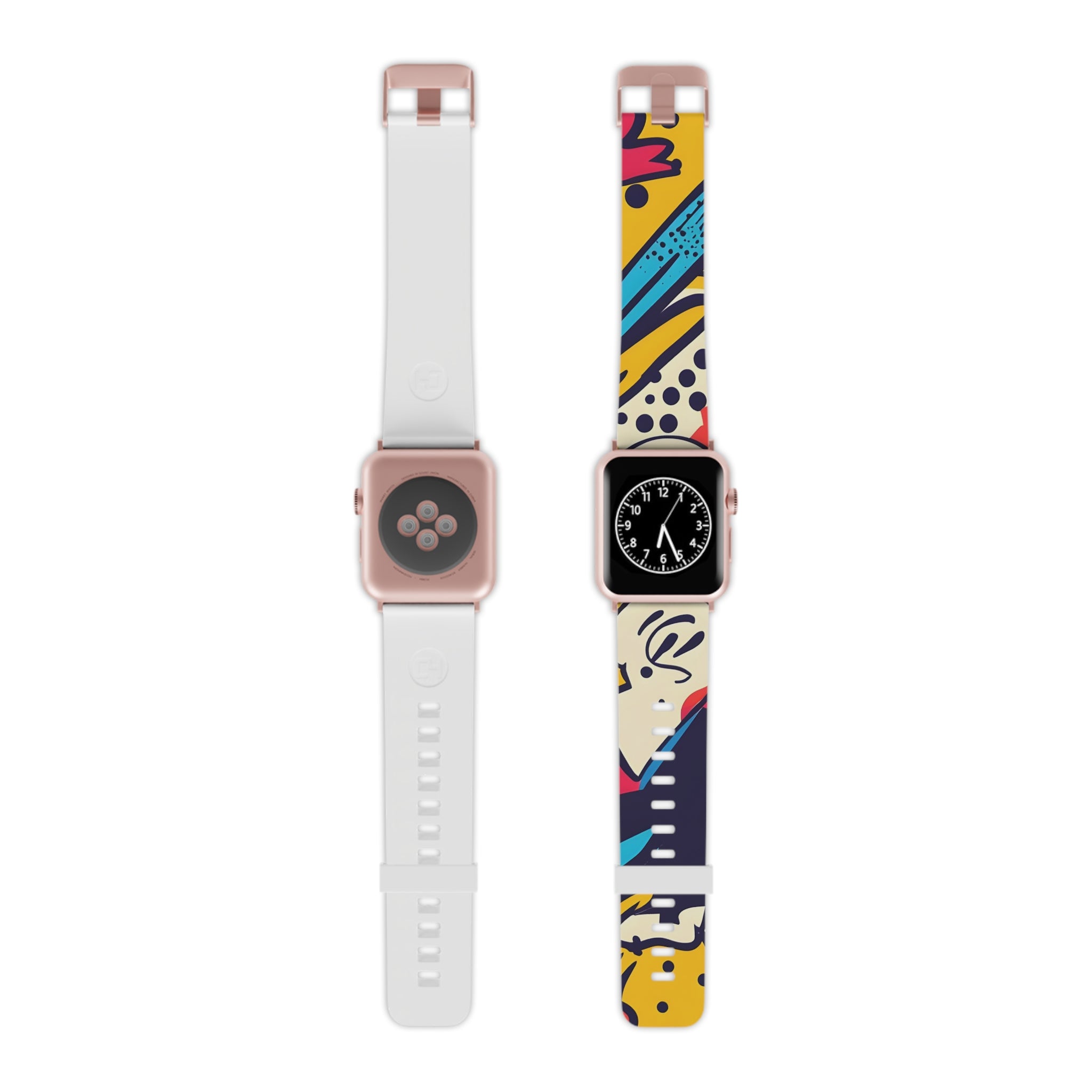 Comic x Pop Art II Watch Band for Apple Watch, Artsulli - Art is Long, Life is Short, Accessories, Size, 7.5'' × 0.75'' / 38 - 40 mm, Color, Rose Gold, , , 32533289611215062775