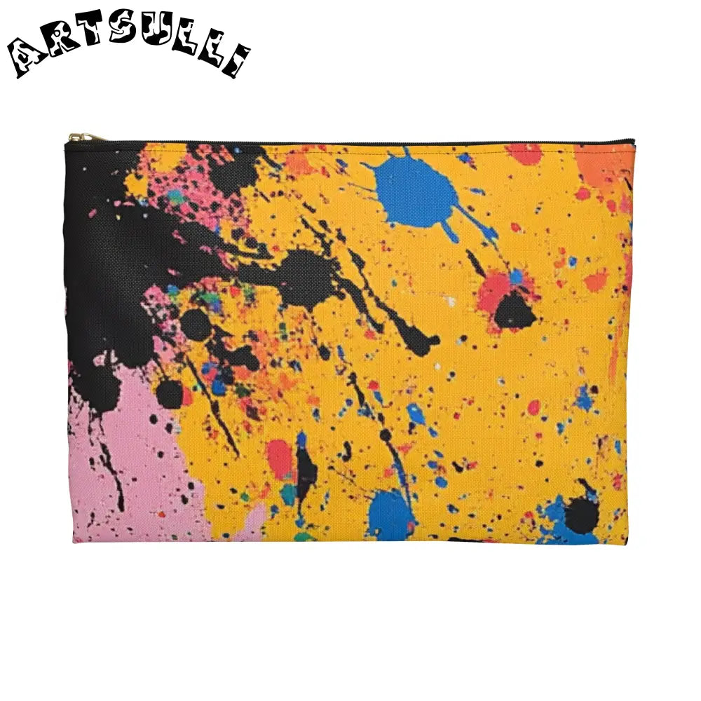 JAKKOUTTHEBXX The Colors Of Paint Splatter Accessory Pouch