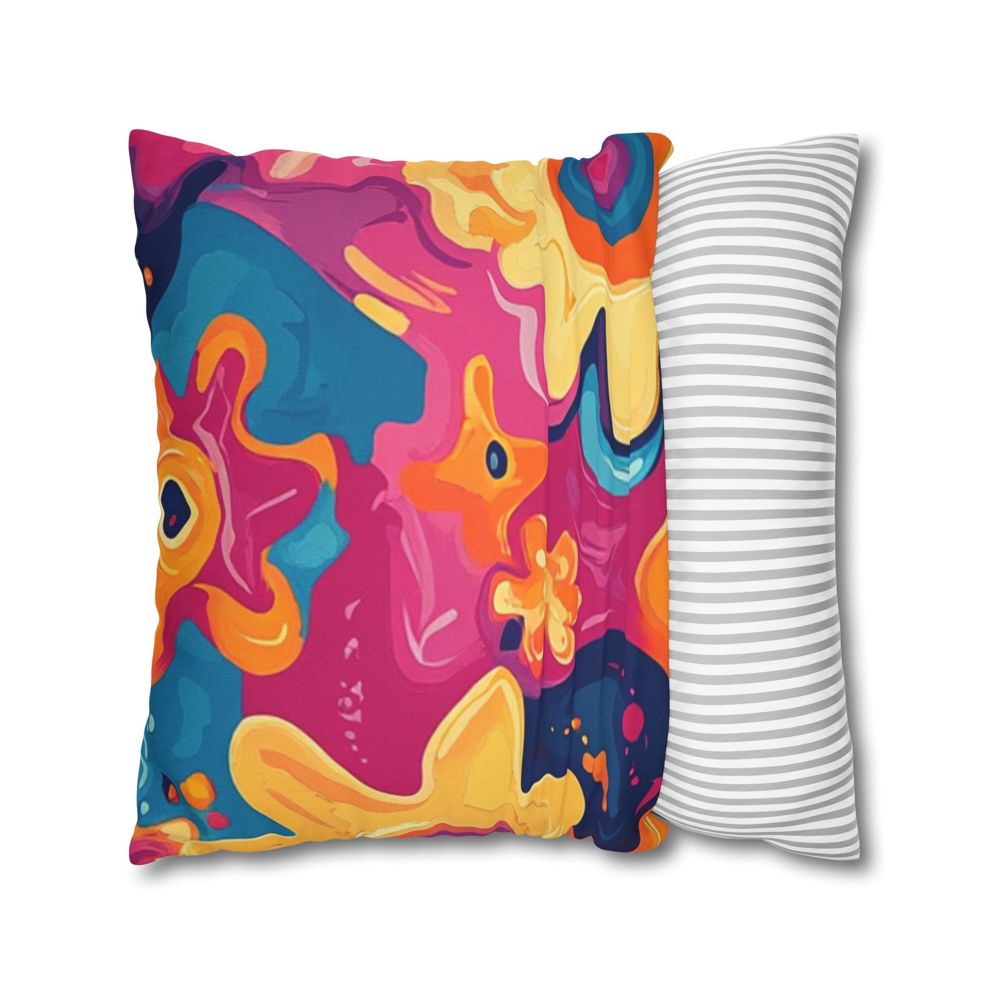 Spun Polyester Square Pillowcase