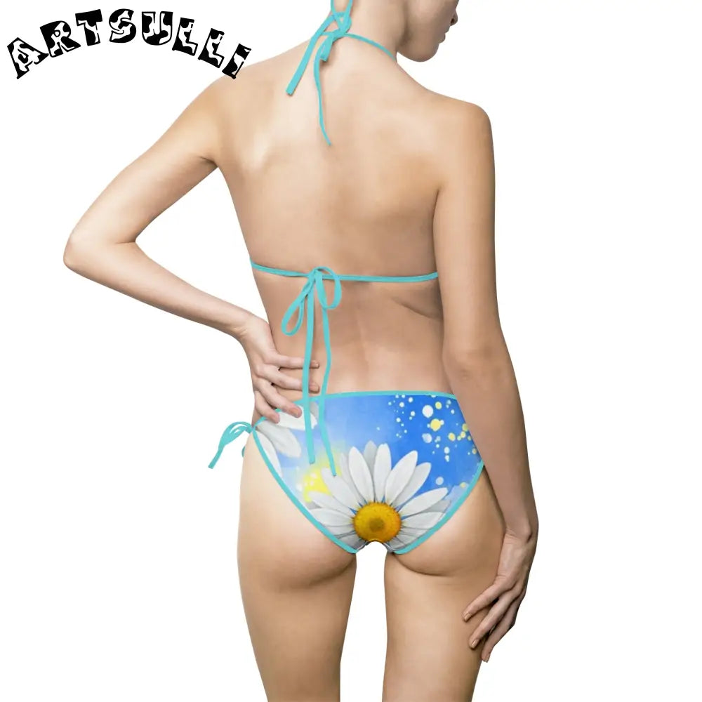 JAKKOUTTHEBXX Daisies Women’s Bikini Swimsuit (AOP) JAKKOUTTHEBXX