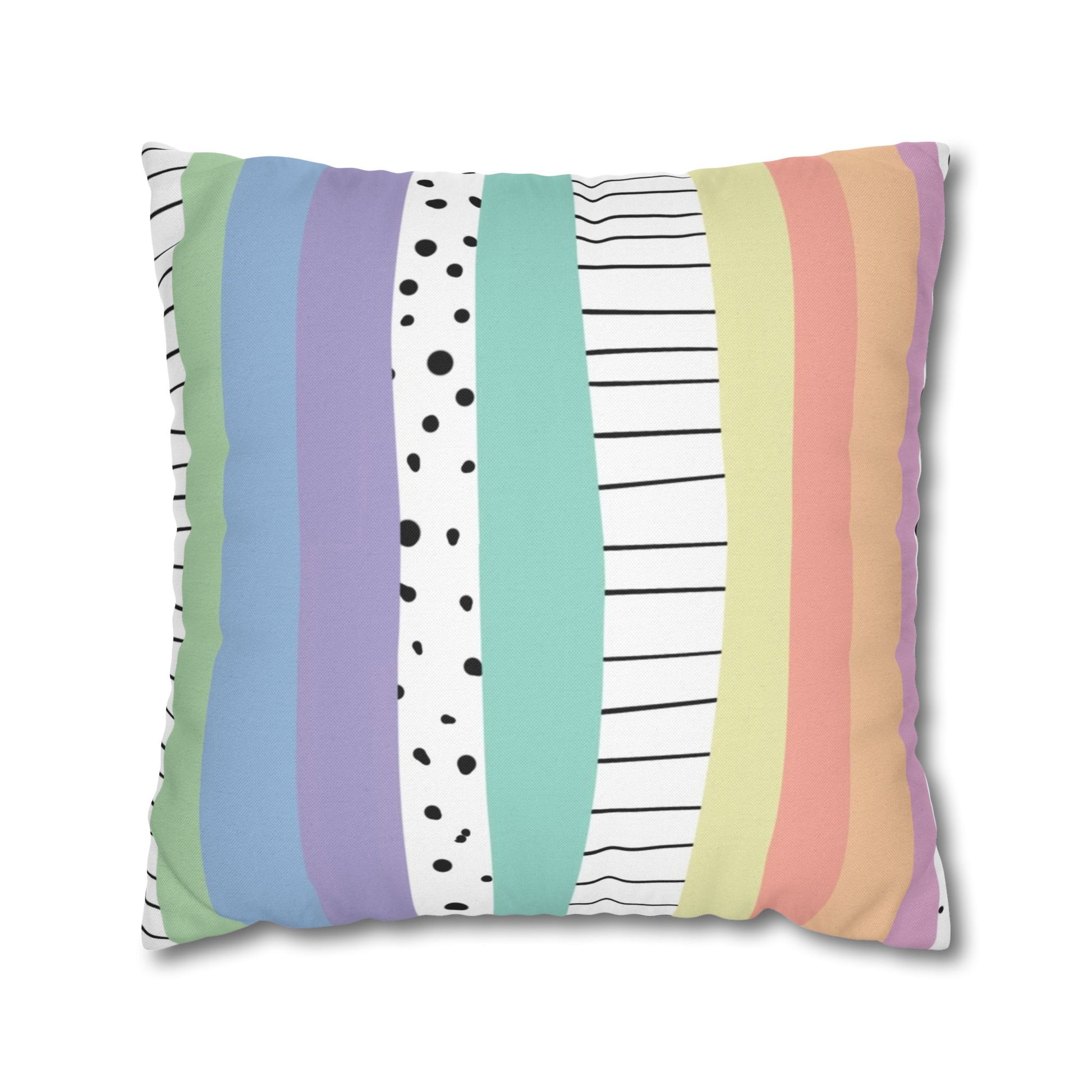 Spun Polyester Square Pillowcase, Artsulli - Art is Long, Life is Short, Home Decor, Size, 20" × 20", , , , , 28465070576914462361
