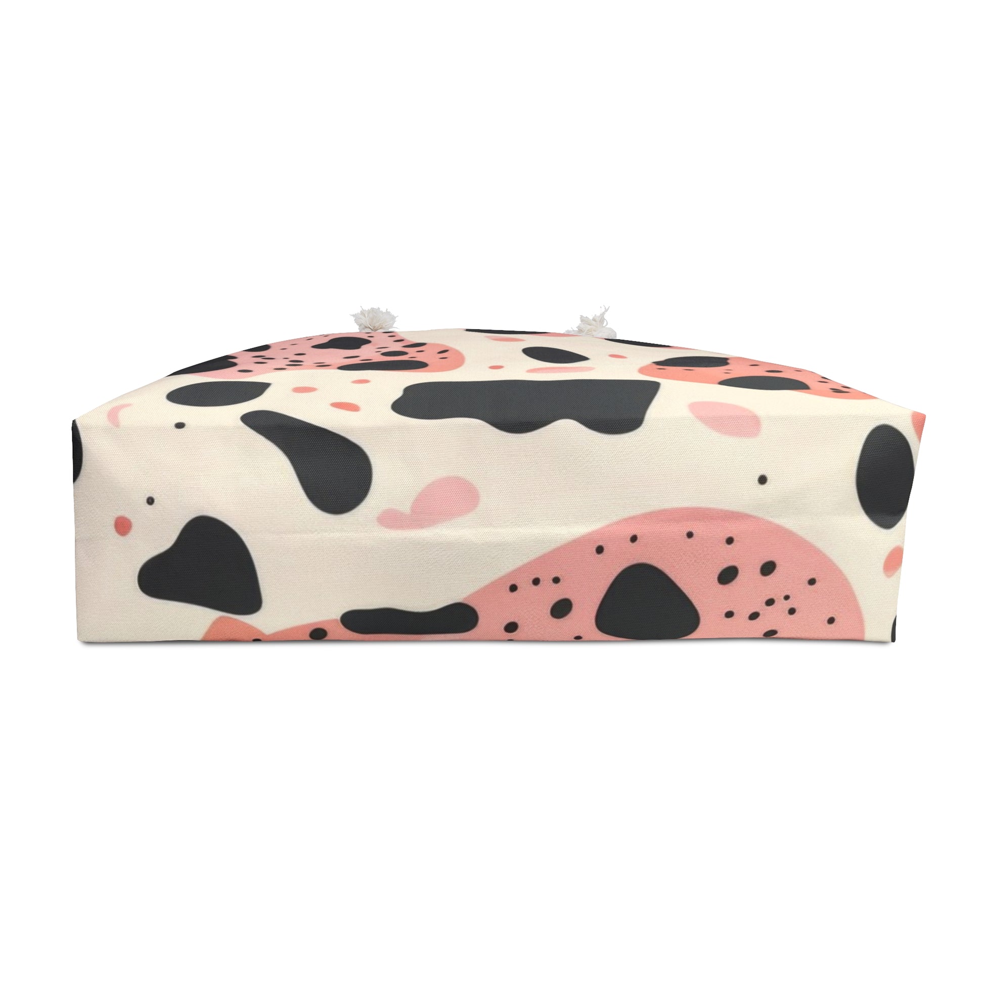 Organic Cow Print Cream and Pink Weekender Bag, Artsulli - Art is Long, Life is Short, Bags, , , , , , , 