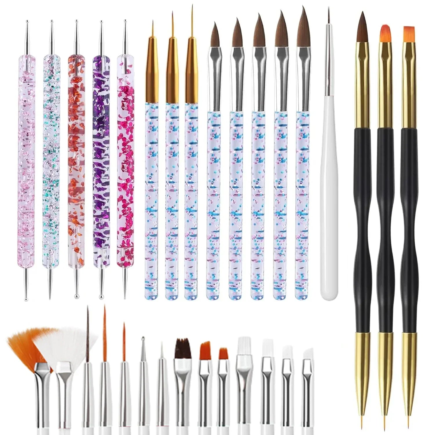 Buy The Best By Artsulli - Art is Long Life Short - LINMANDA 31/6Pcs Nail Brushes Tool Set Dotting Tools for Lines Drawing Pen Gel Polish