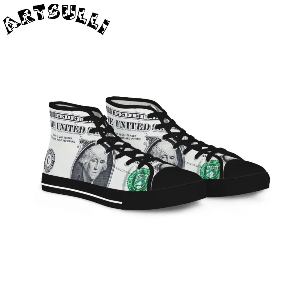 JAKKOUTTHEBXX Dollar Bill High Tops with Deodorant Memory Foam 2025