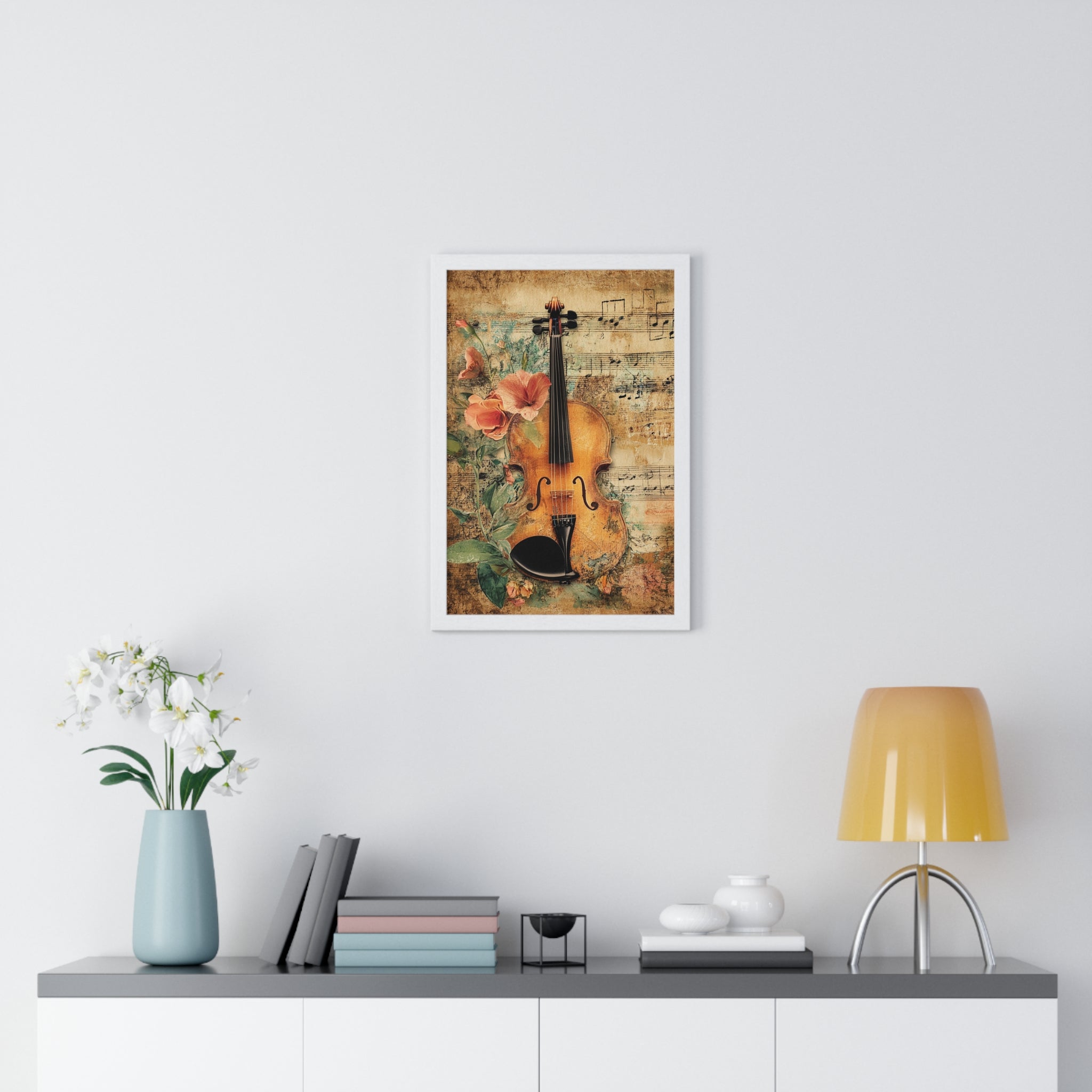 Violin Type Beat Art Vertical Framed Poster, Artsulli - Art is Long, Life is Short, Poster, , , , , , , 