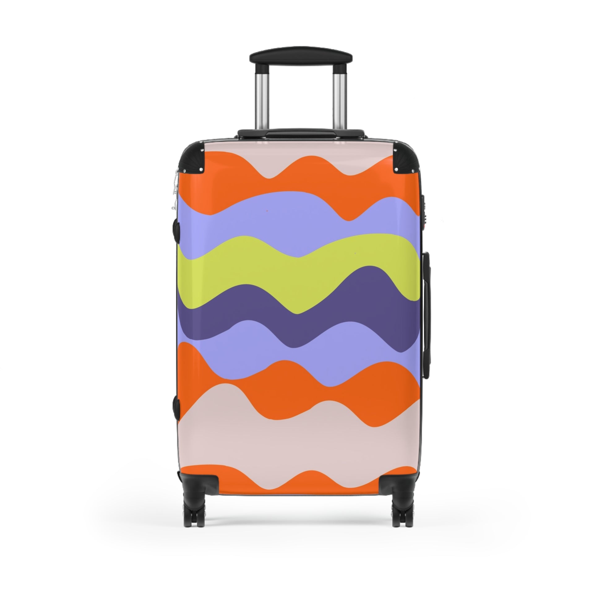 Waves Red and Blue Suitcase, Artsulli - Art is Long, Life is Short, Bags, Size, Medium, Color, Black, , , 20081511071782708354