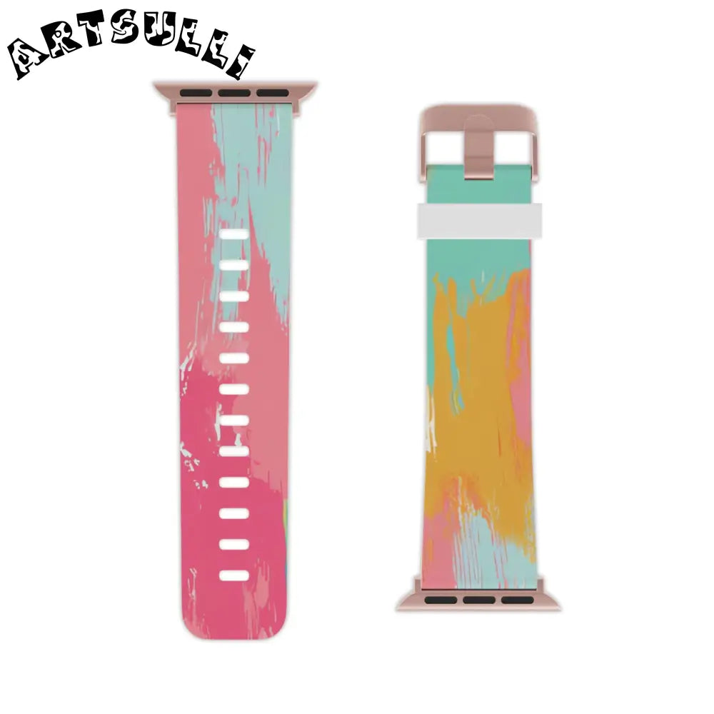 JAKKOUTTHEBXX Preppy Pixel Bloom Watch Band for Apple Watch