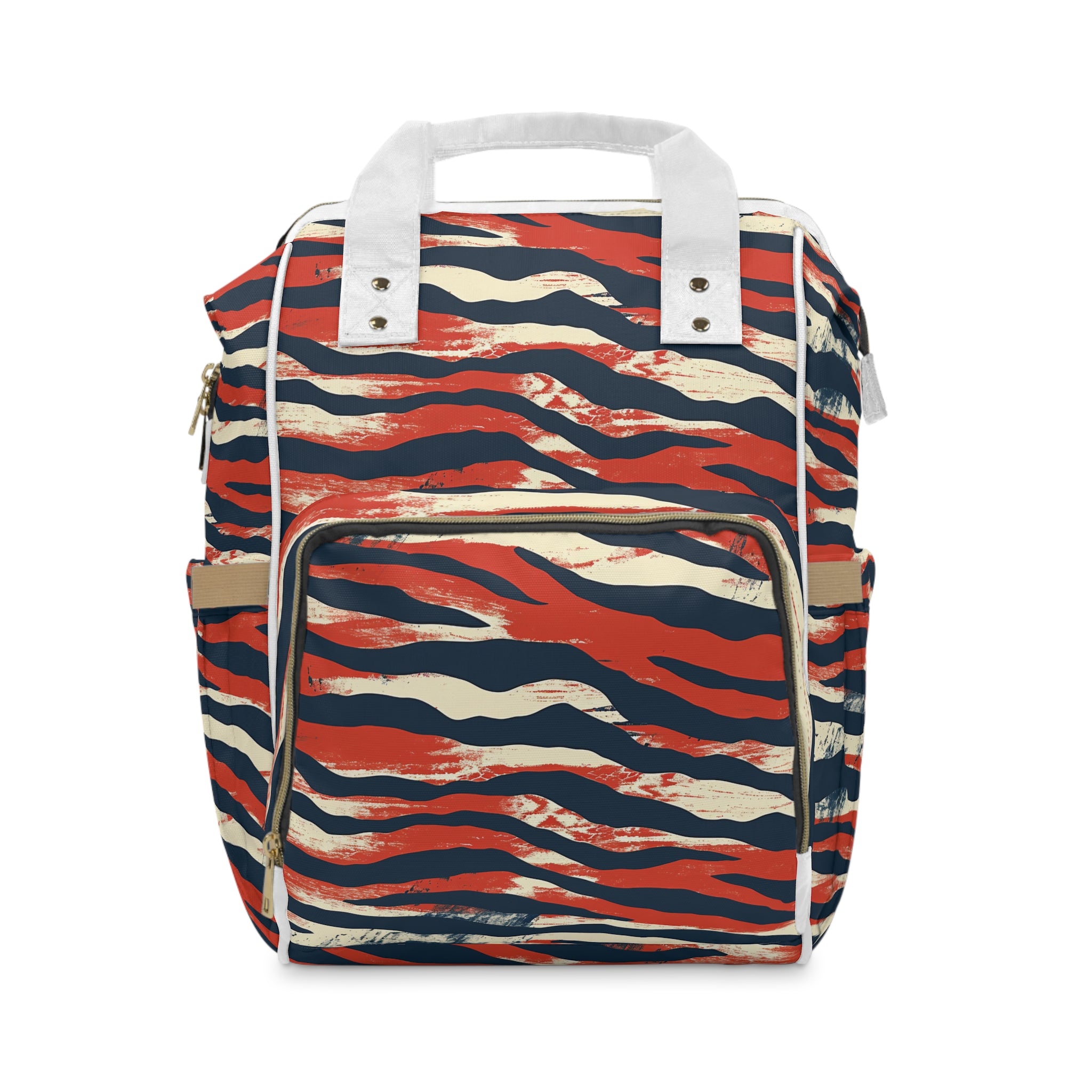 Capricious Tiger Wave Multifunctional Diaper Backpack, Artsulli - Art is Long, Life is Short, Bags, Size, 15.0" × 10.8" × 6.7'', , , , , 20445692154859