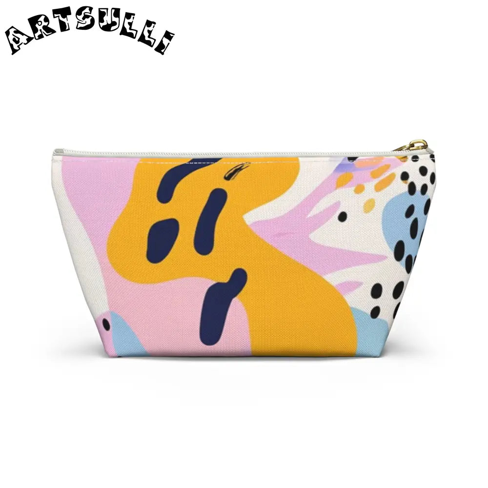 JAKKOUTTHEBXX Colorful Abstract Dots and Shapes Accessory Pouch w
