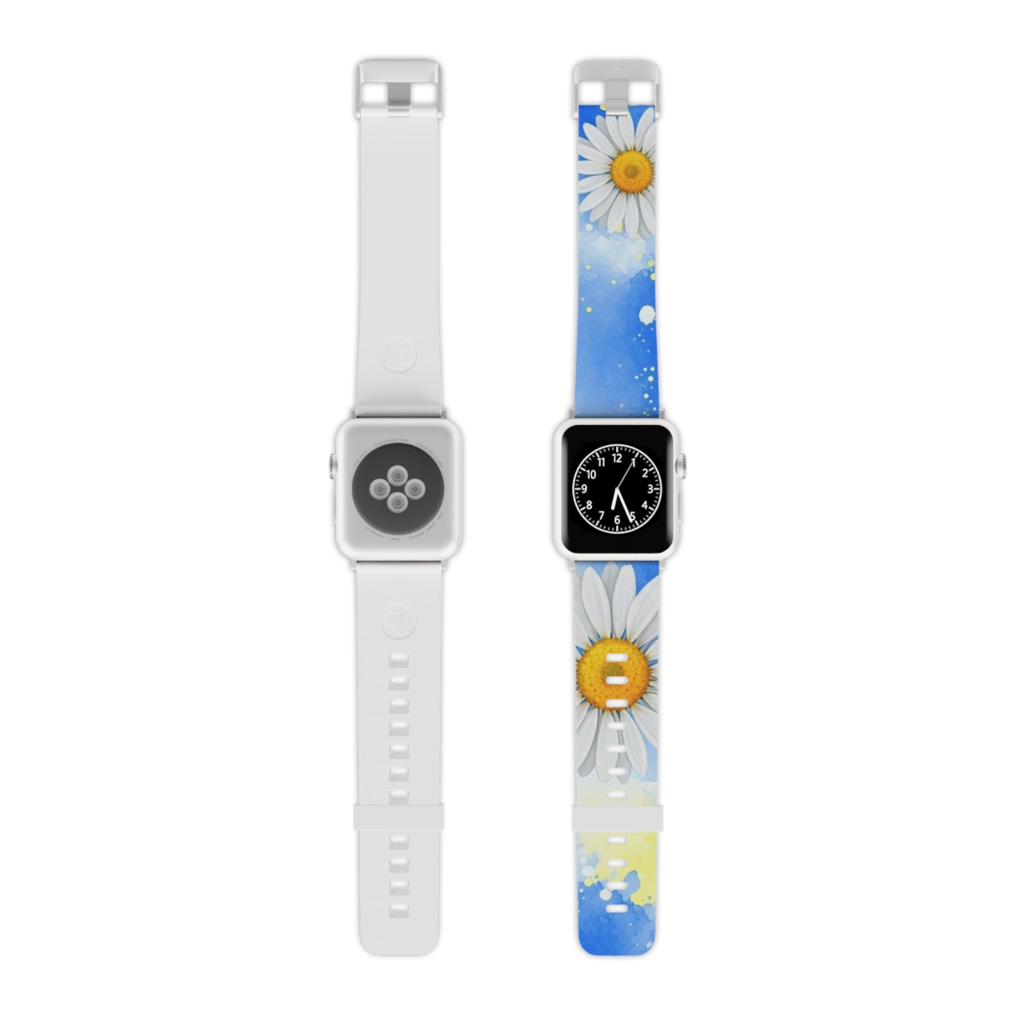 Daisies Watch Band for Apple Watch, Artsulli - Art is Long, Life is Short, Accessories, Size, 7.5'' × 0.75'' / 38 - 40 mm, Color, Silver, , , 76462252857538645529