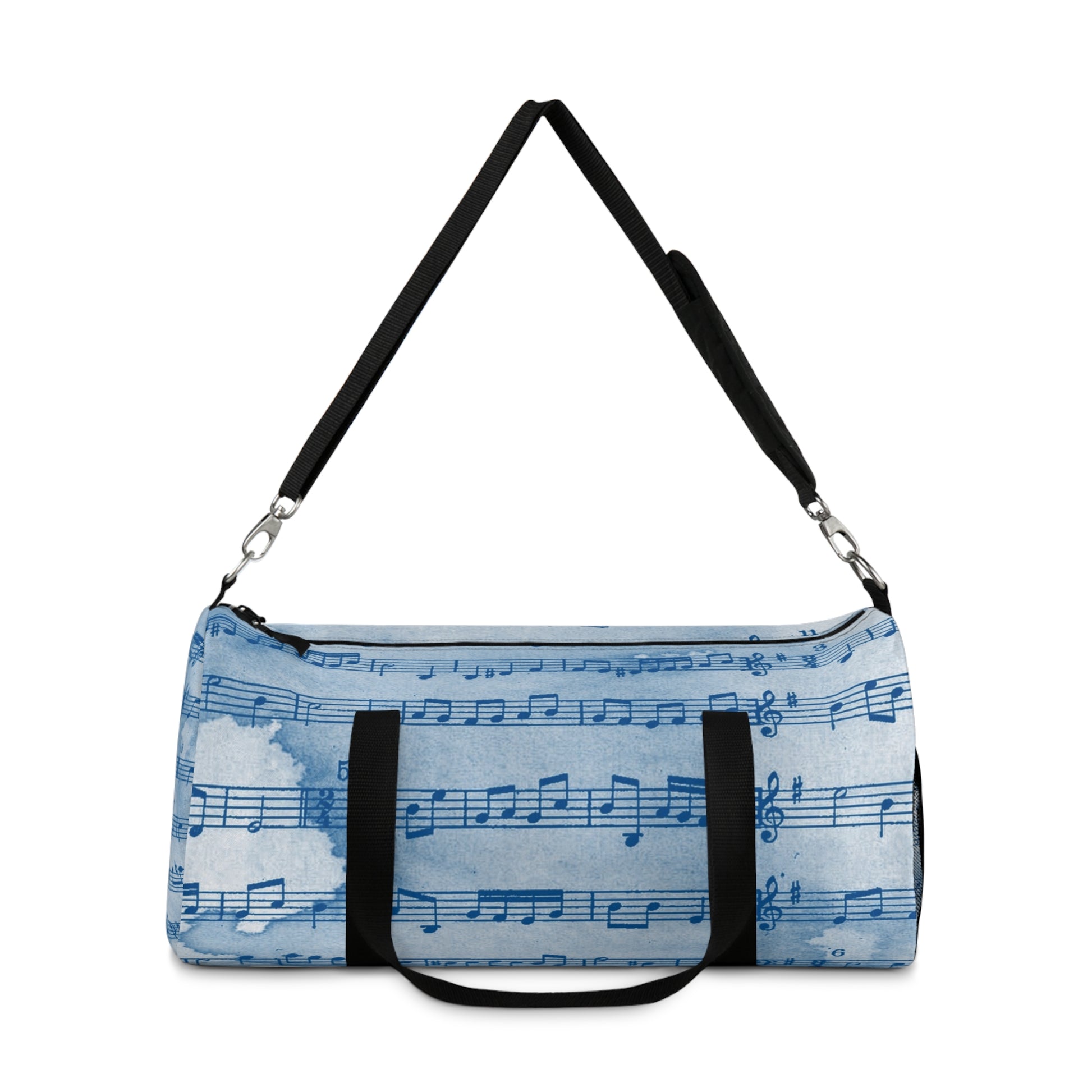 Drip Spill Type Beat Sheet Music Blue Duffel Bag, Artsulli - Art is Long, Life is Short, Bags, , , , , , , 