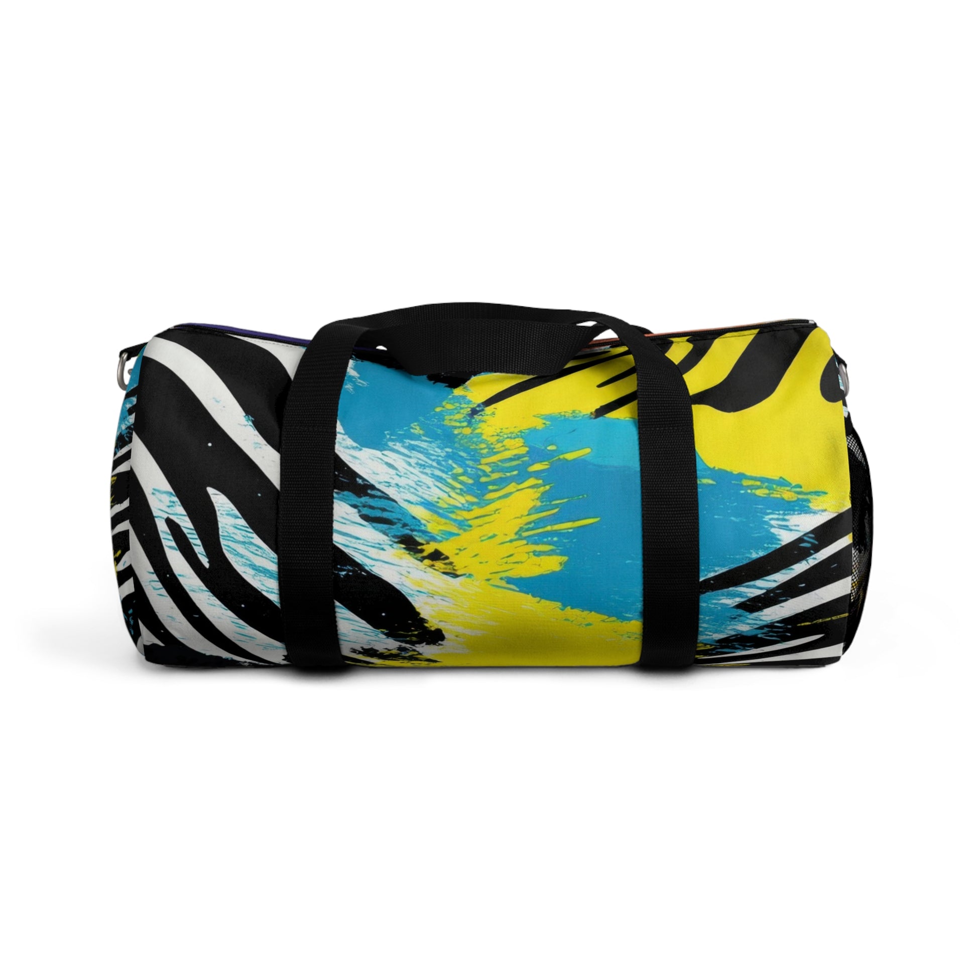 Zebra Stripes x Leapord Print x Paint Splatter Multi-Color Duffel Bag, Artsulli - Art is Long, Life is Short, Bags, Size, Small, , , , , 17727943832182
