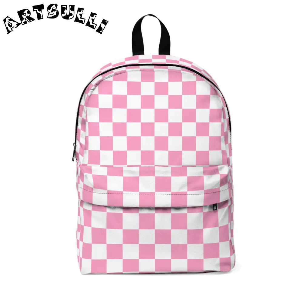 JAKKOUTTHEBXX Checkerboard Hot Pink and White Unisex Classic