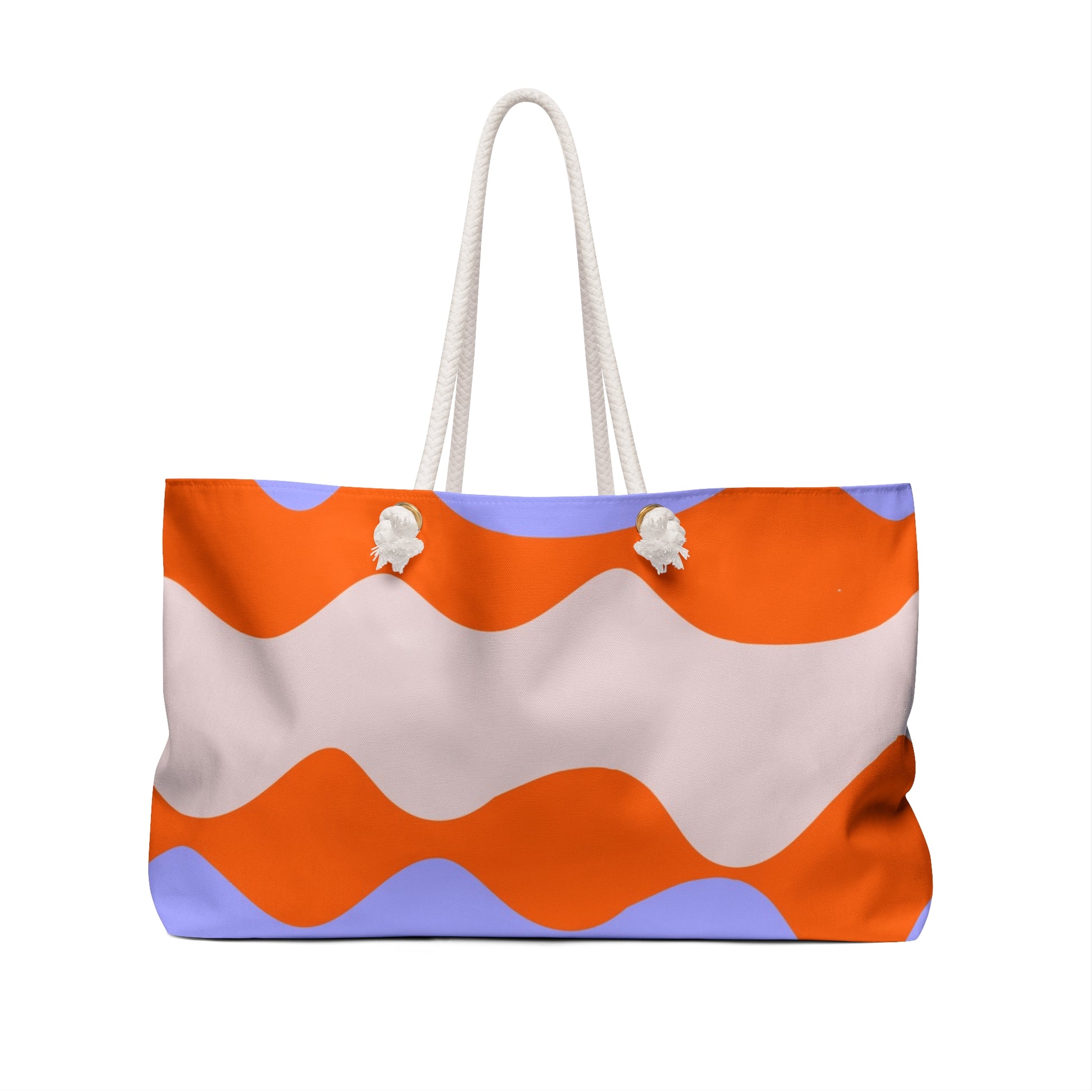 Waves Red and Blue Weekender Bag, Artsulli - Art is Long, Life is Short, Bags, , , , , , , 
