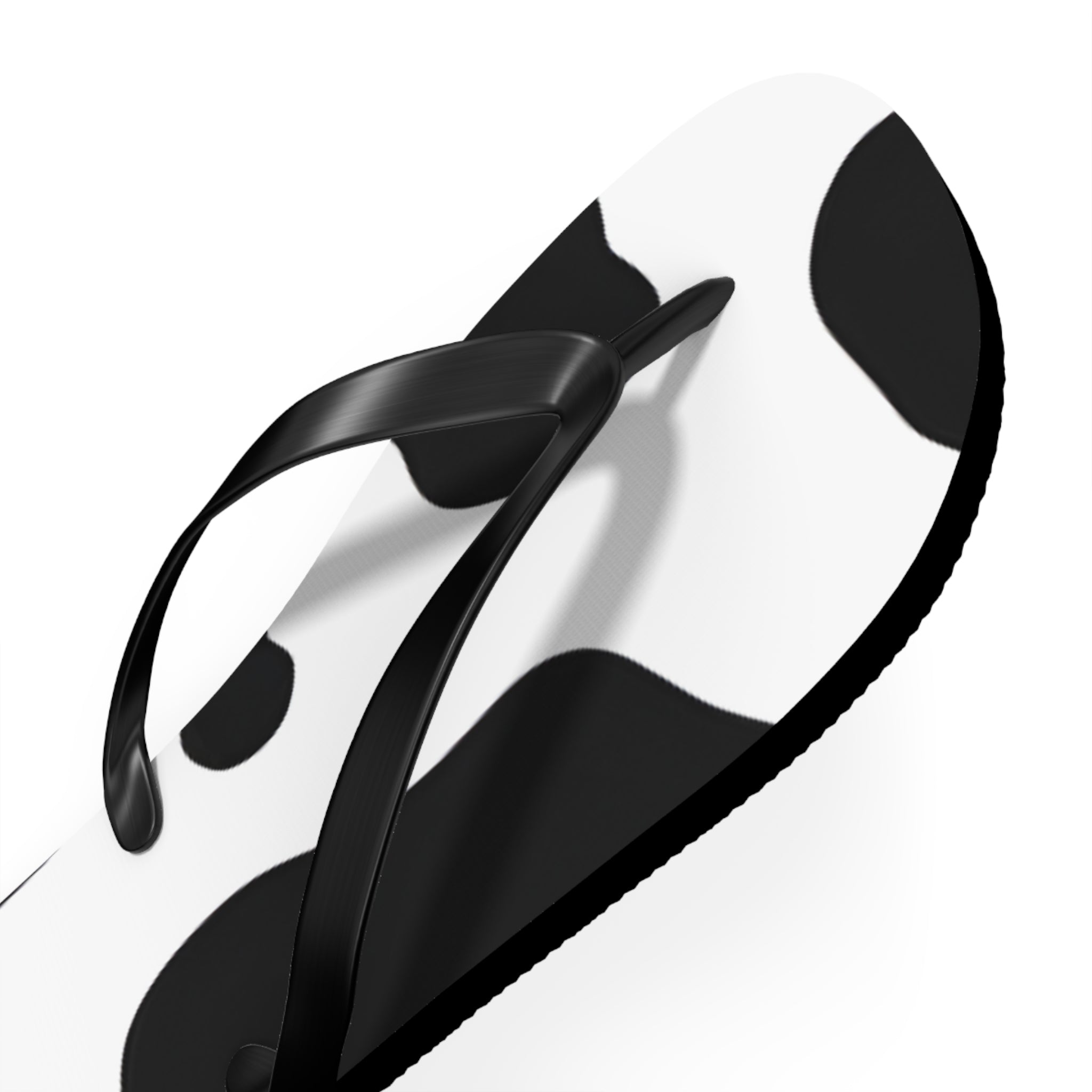 Cow Print Focus Flip Flops, Artsulli - Art is Long, Life is Short, Shoes, , , , , , , 