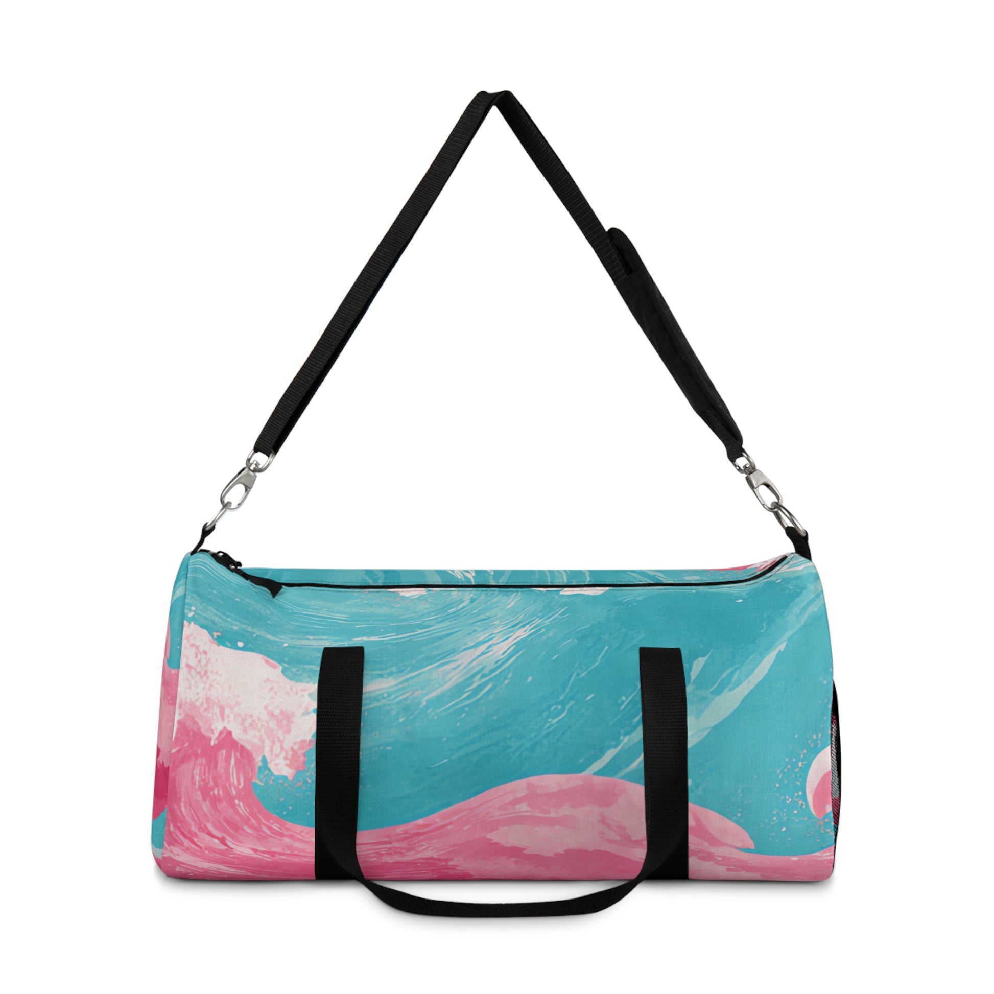 The Great Pastelwave Pink and Blue Duffel Bag, Artsulli - Art is Long, Life is Short, Bags, , , , , , , 