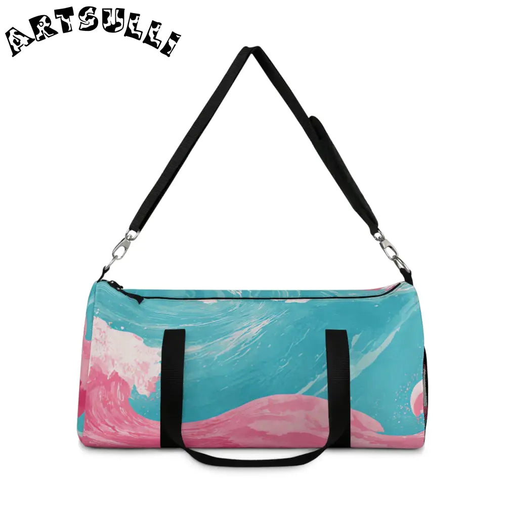 JAKKOUTTHEBXX The Great Pastelwave Pink and Blue Duffel Bag