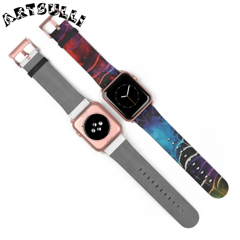 JAKKOUTTHEBXX Spider Web Faux Leather Watch Band 2025