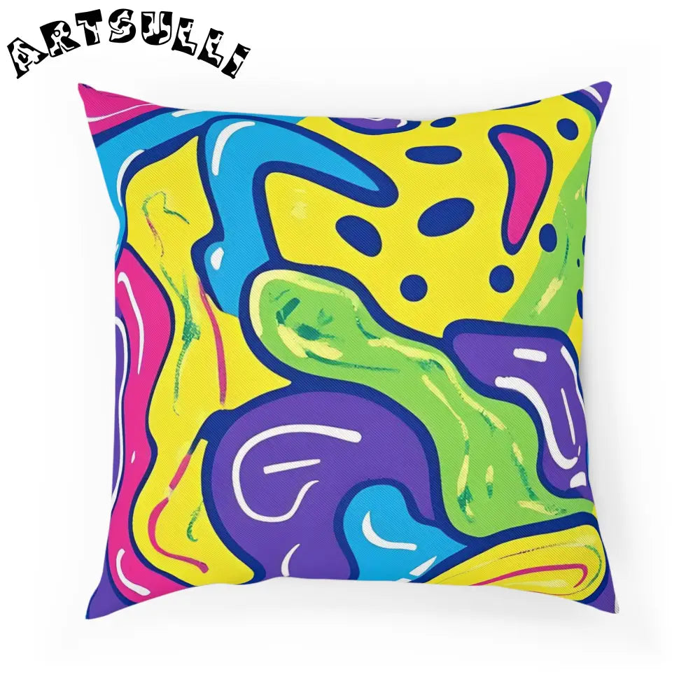 JAKKOUTTHEBXX Colorful Abstract Art Cotton Drill Pillow 2025